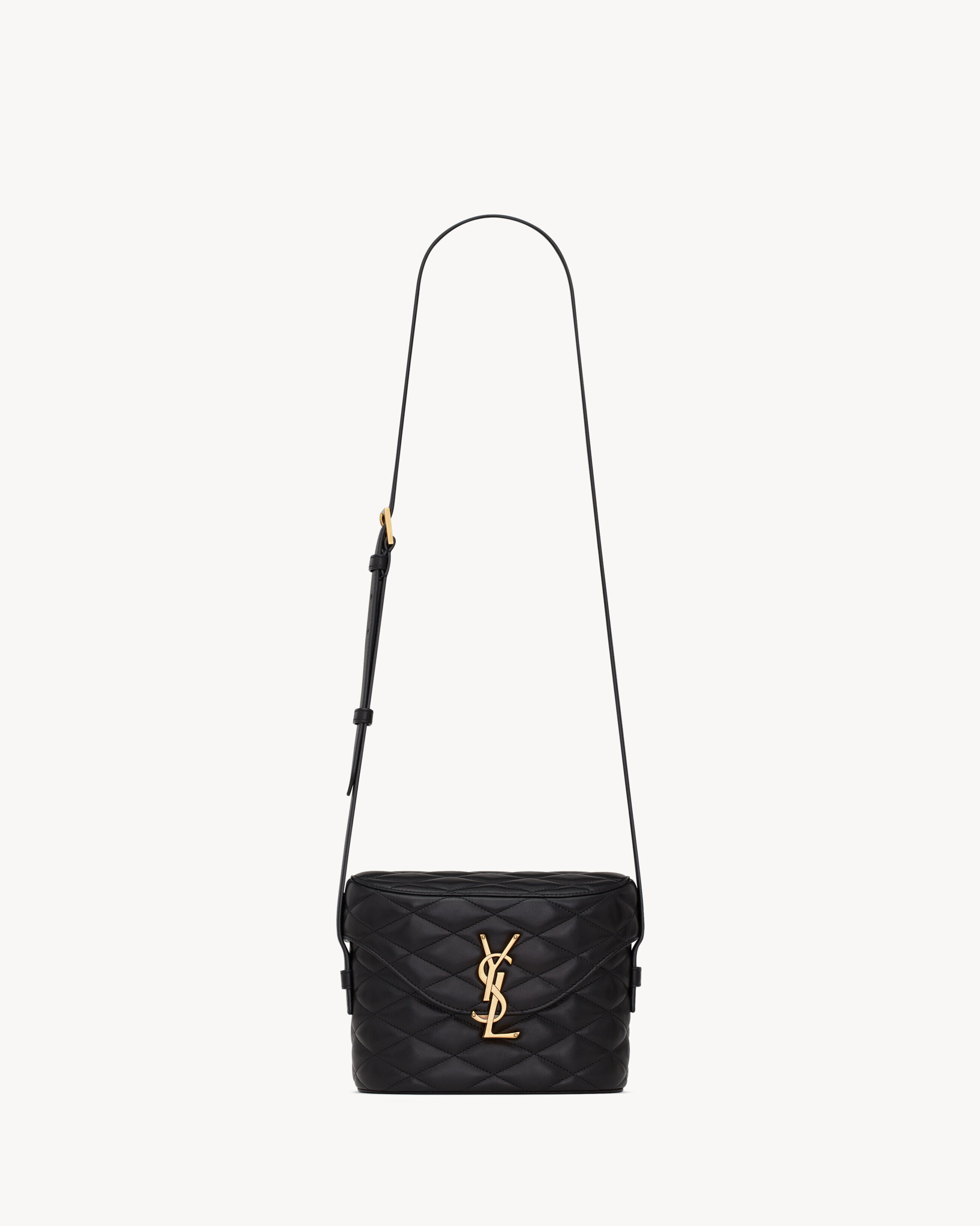 Saint Laurent June Box Bag In Quilted Lambskin - Black - Women