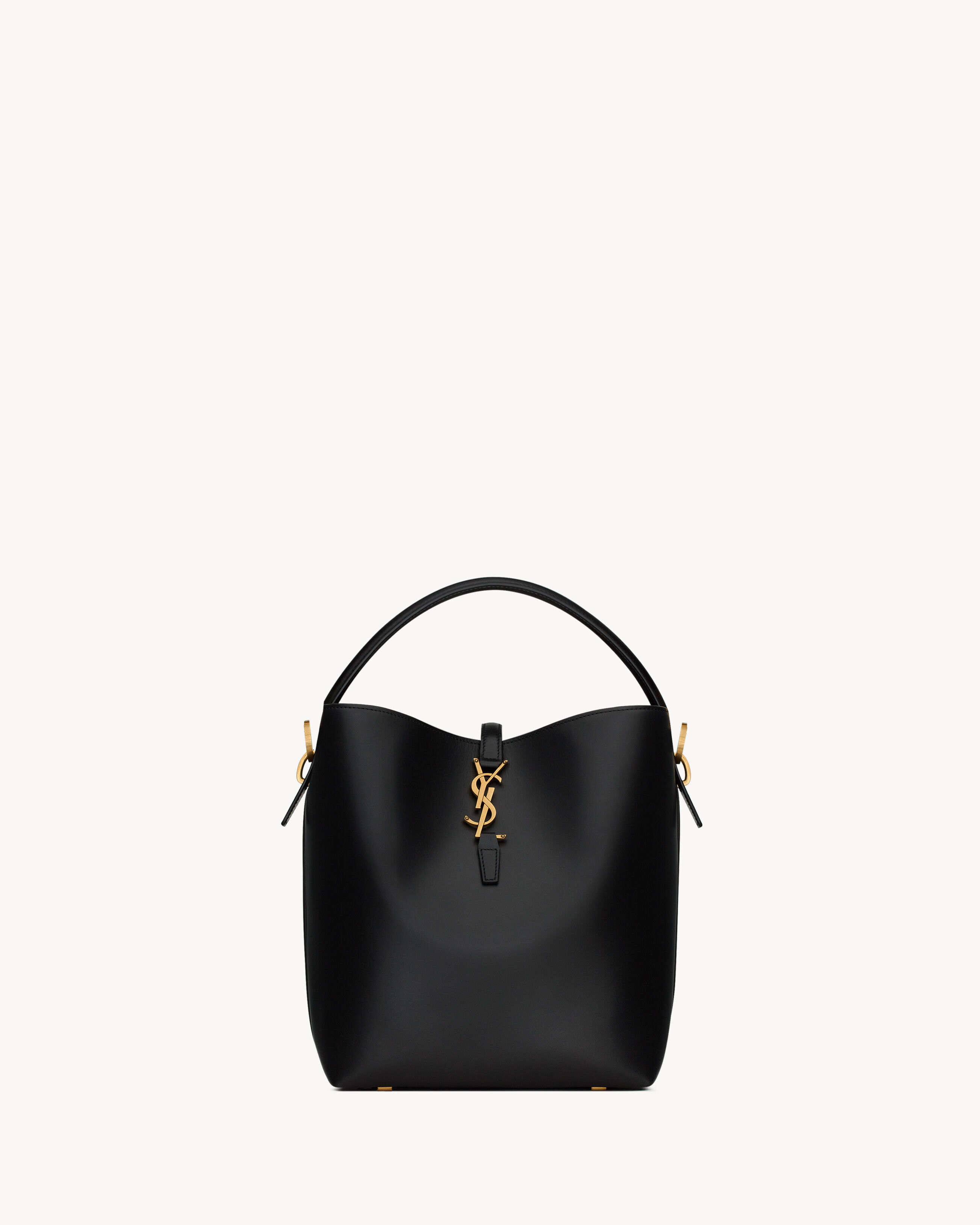 Saint Laurent Le 37 In Shiny Leather - Black - Women