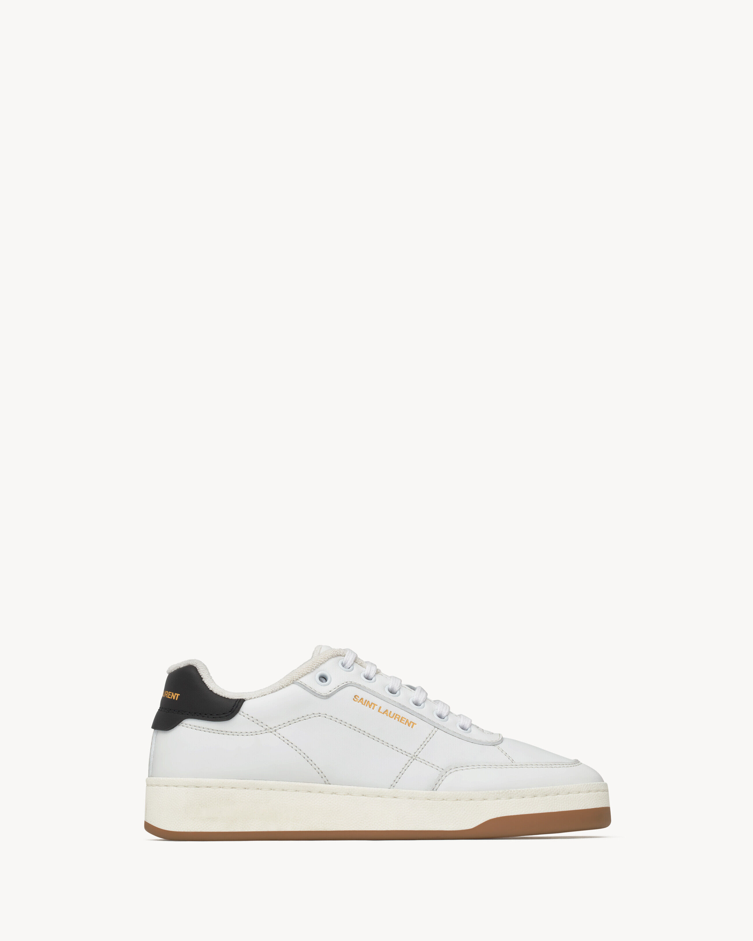 Saint Laurent Sl/61 Sneakers In Smooth Leather - White - Women - 38.5