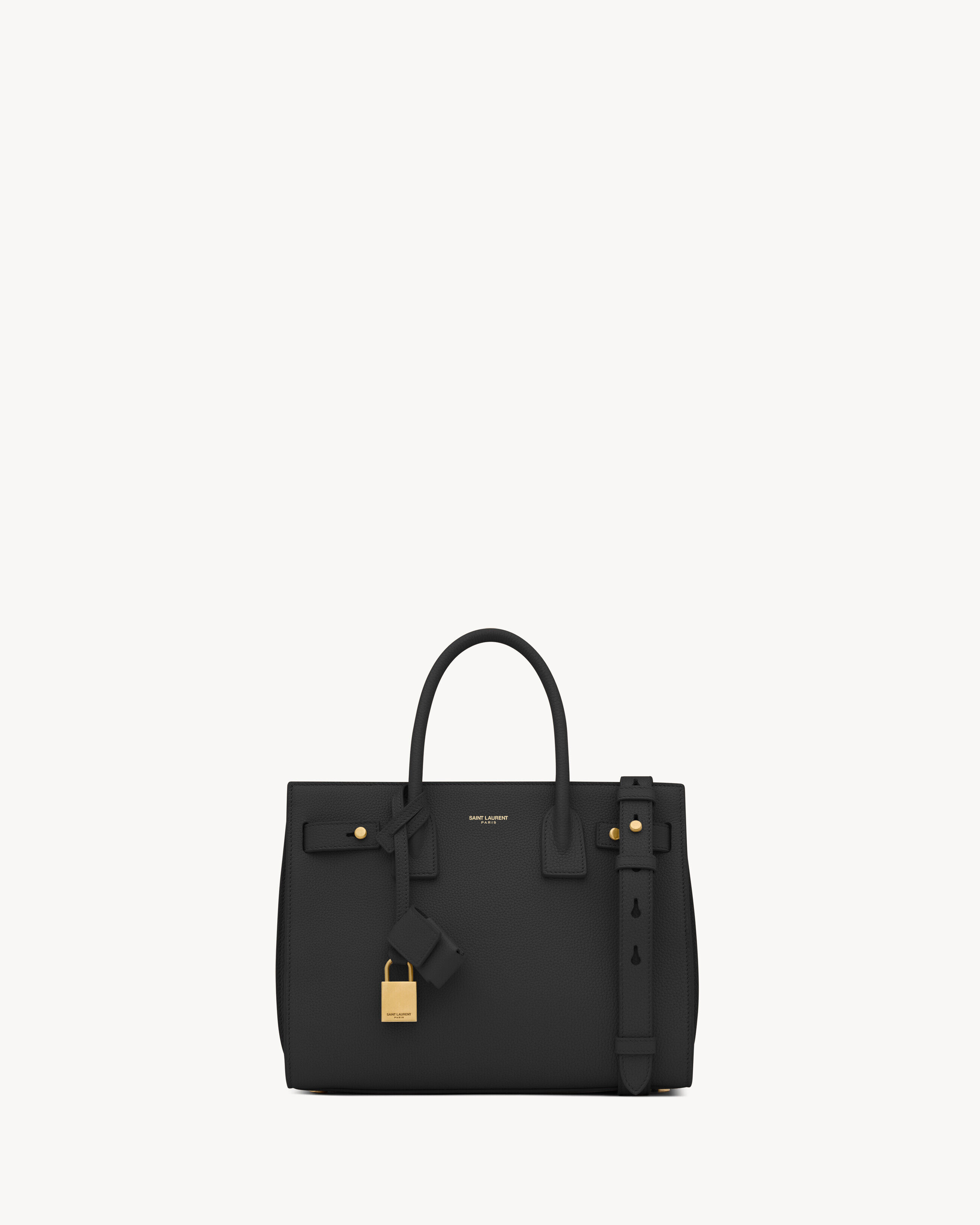 Saint Laurent Sac De Jour In Supple Grained Leather - Baby - Black - Women