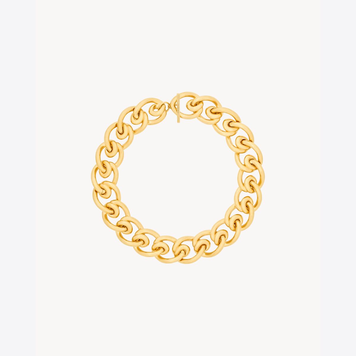 Saint Laurent Coiled Chain Necklace In Metal - Yellow/gold - Women - L