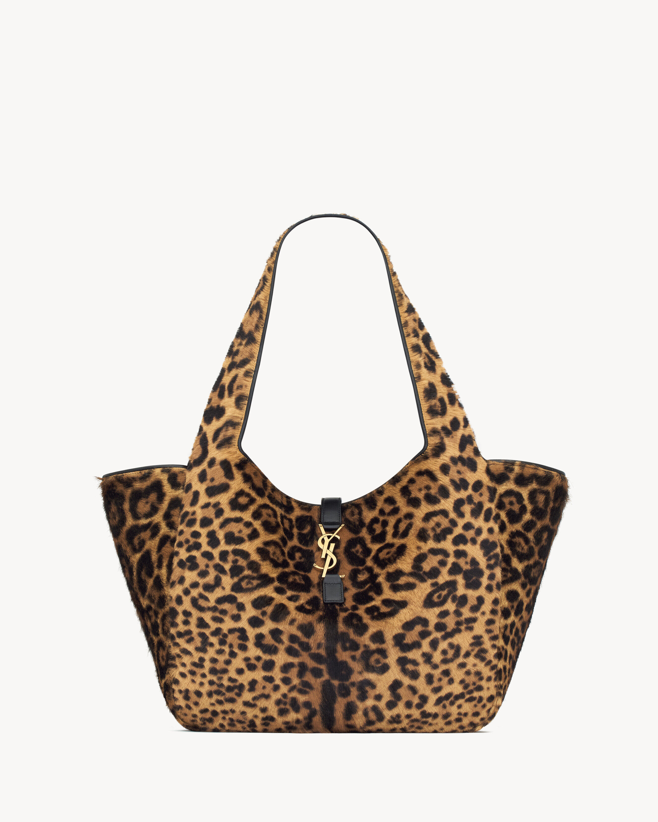 Saint Laurent Le 5 À 7 Bea In Pony Hair Leather - Amber - Women