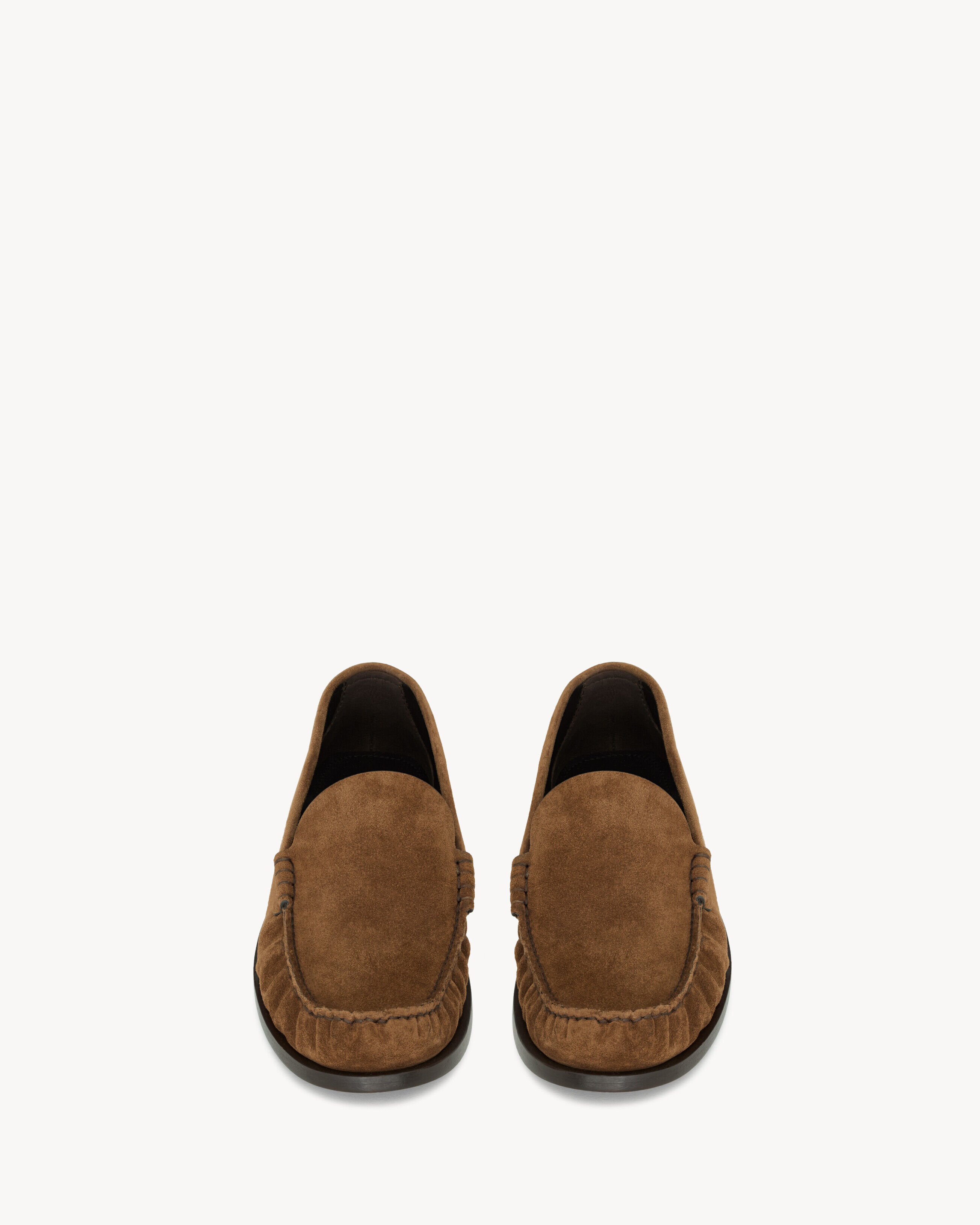Saint Laurent Laurent Loafers In Suede - Amber - Women - 35