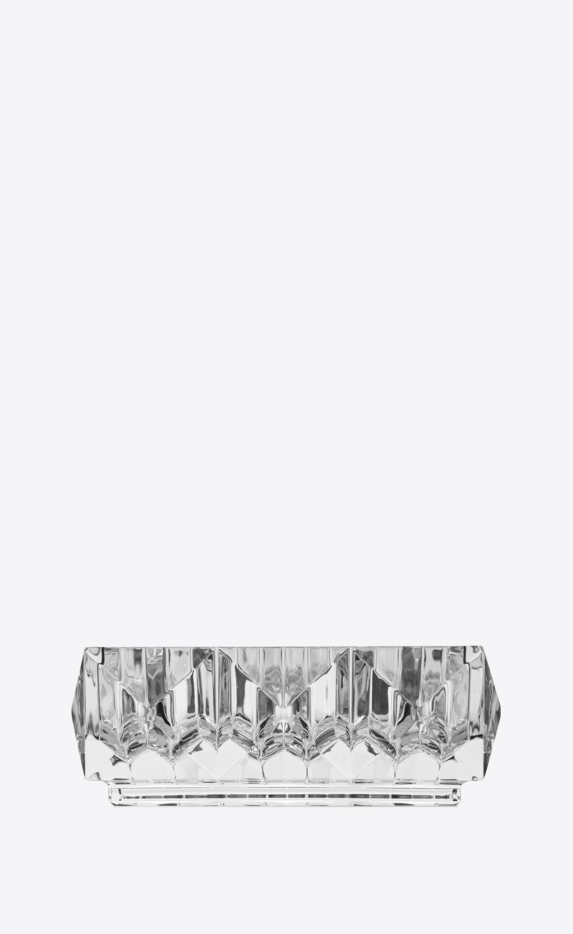 Saint Laurent Baccarat Louxor Pin Tray In Crystal - Grey