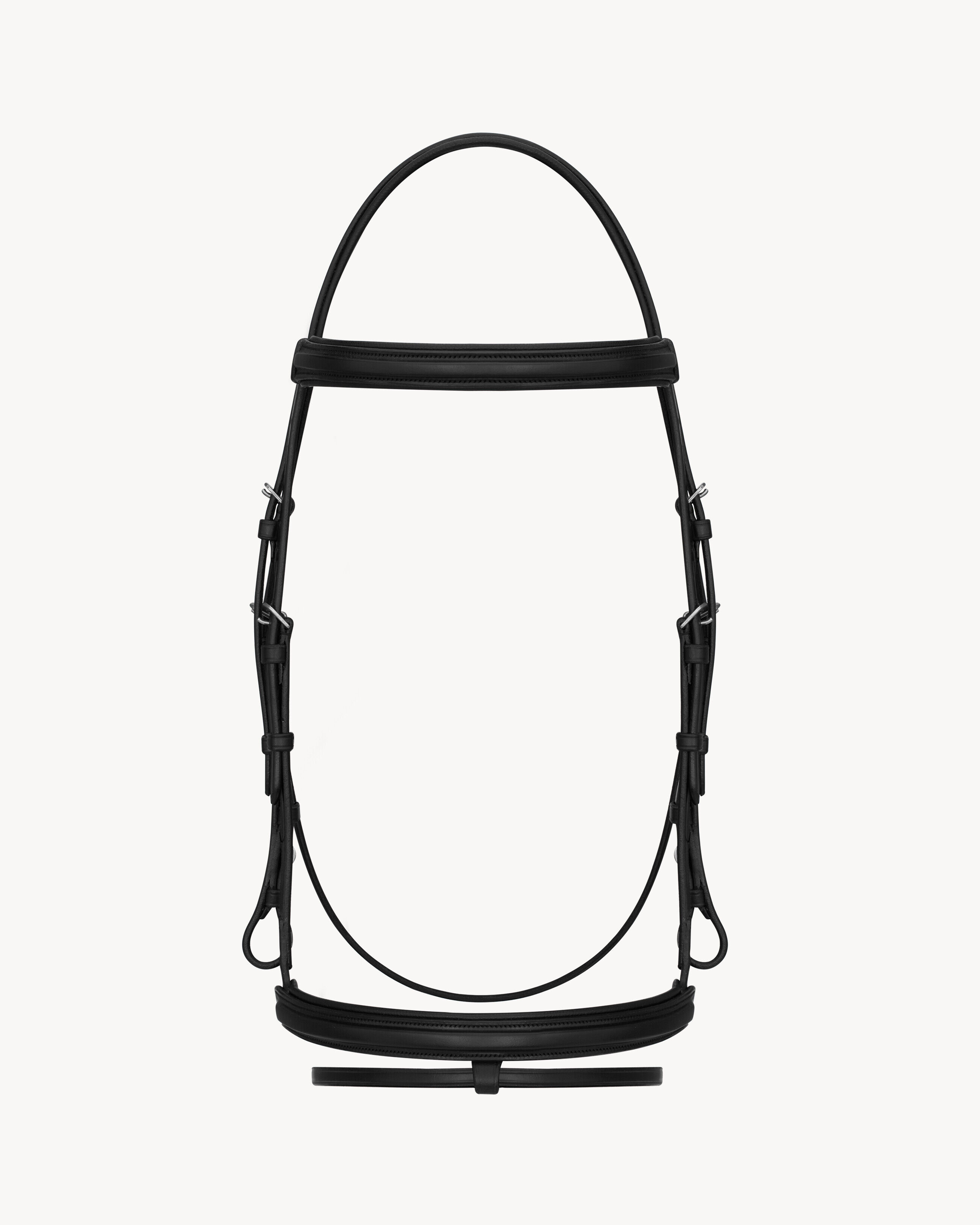 Rive Droite Butet Cso Bridle With Rein In Leather - Black