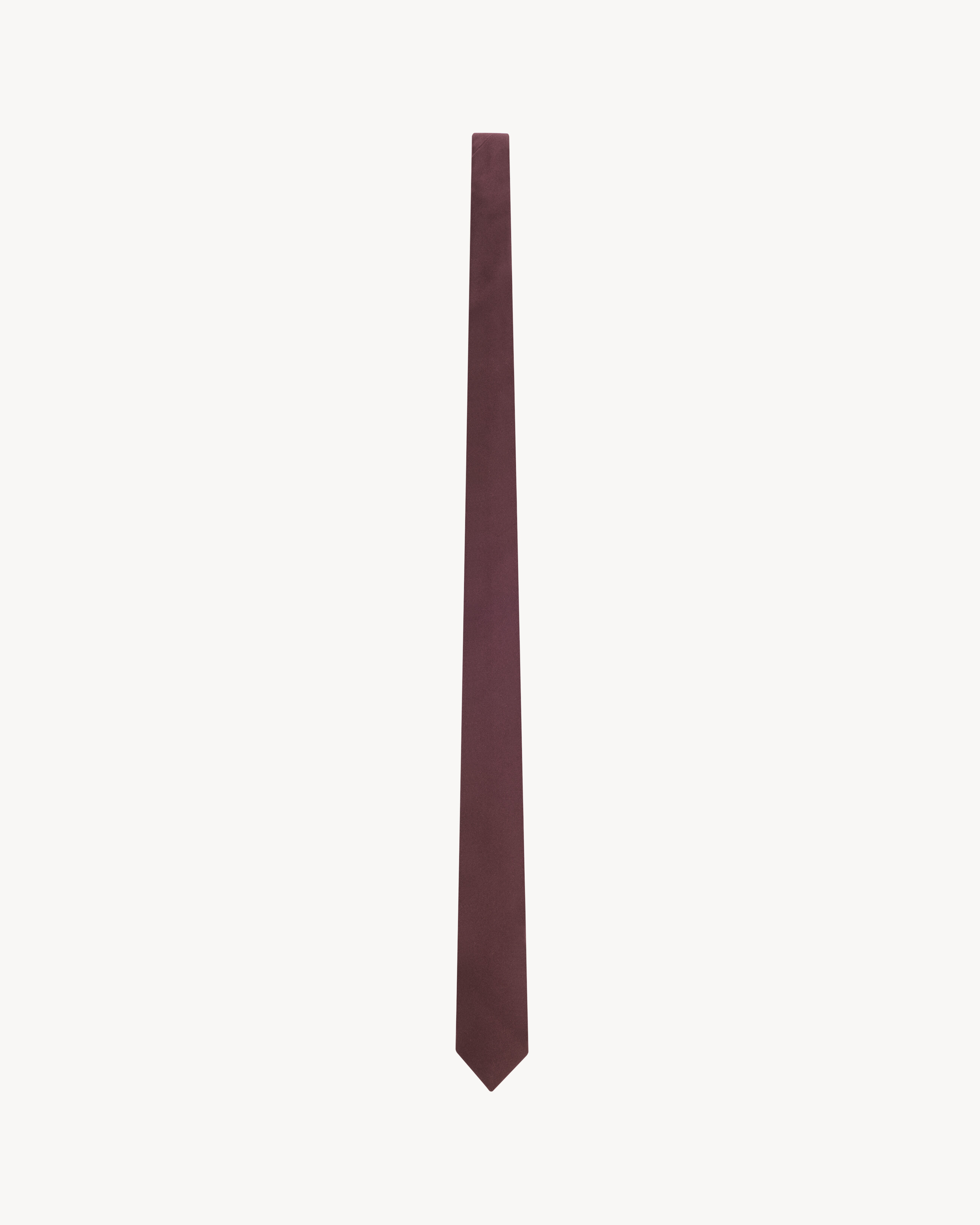 Saint Laurent - Corbata De Satén De Seda - Rojo - Hombre - L