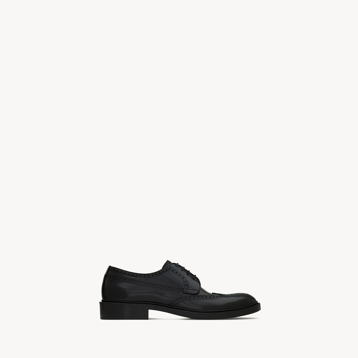 Saint Laurent Derby Antoine In Pelle Lucida - Nero - One Sizeomo - 39
