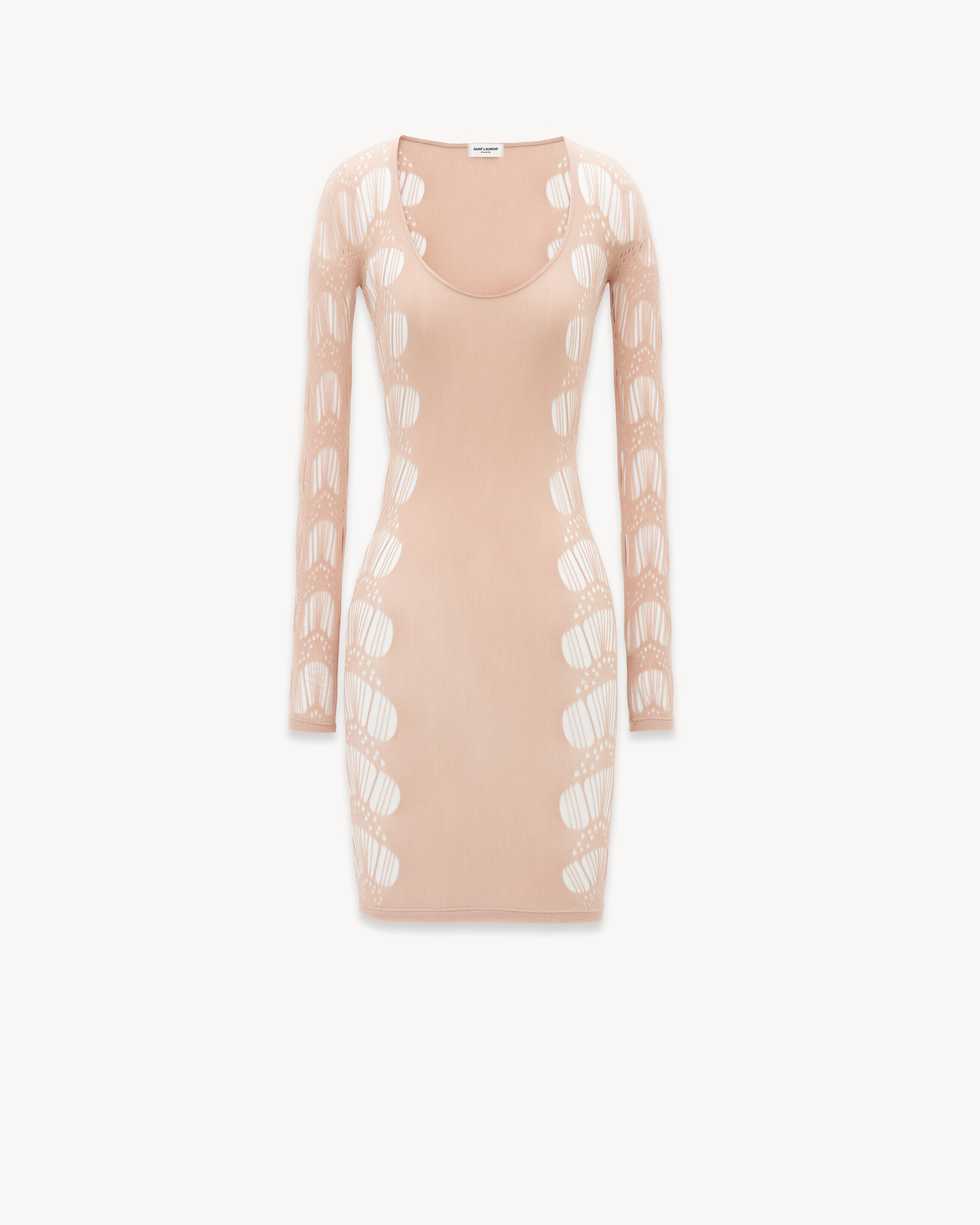 Saint Laurent Robe En Jersey - Beige - Femme - S