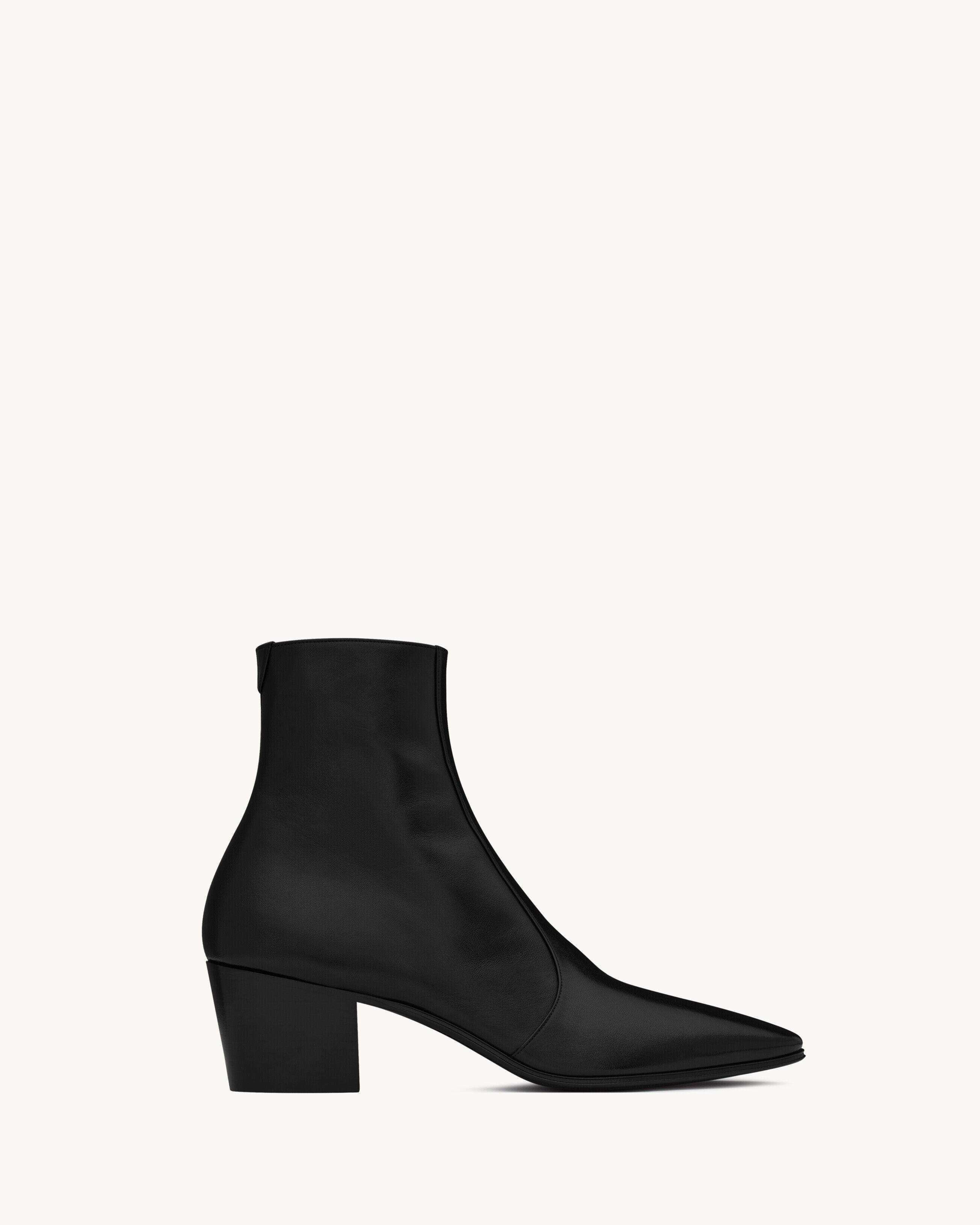Saint Laurent Vassili Boots In Smooth Leather - Black - Men - 11