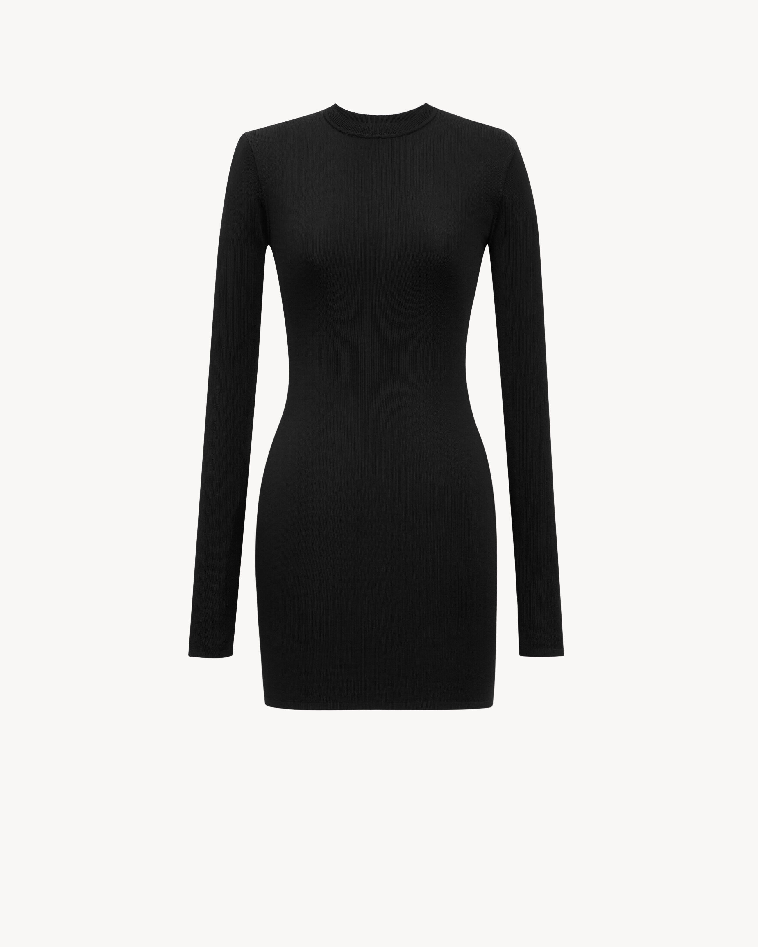 Saint Laurent Mini Dress In Knit - Black - Women - XS