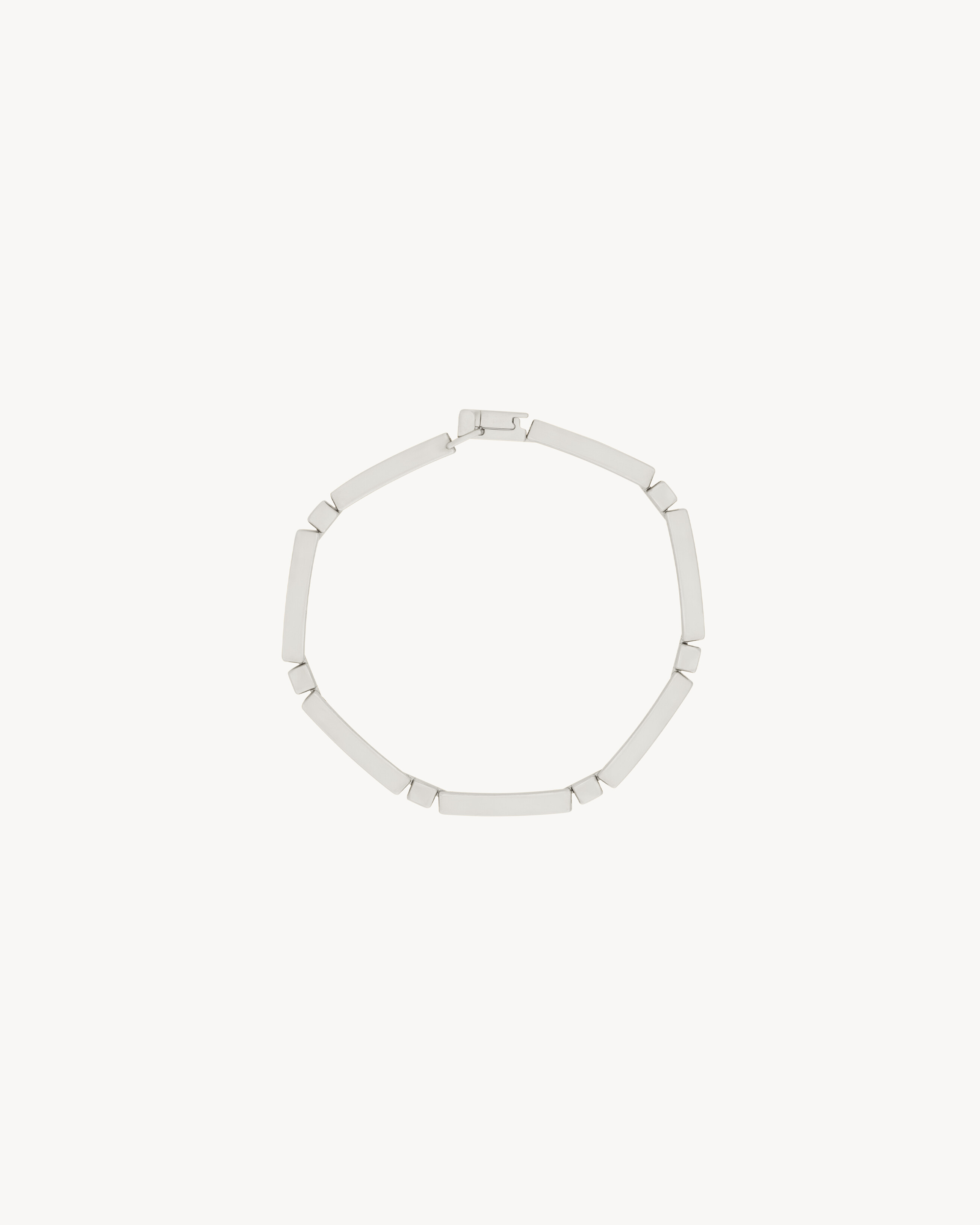 Saint Laurent Bar Bracelet In Metal - Silver - Women - L
