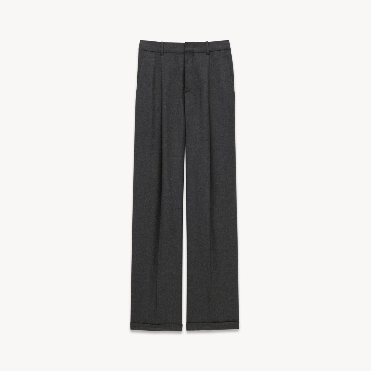 Saint Laurent 90'S Pants In Cashmere - Grey - Men - 40