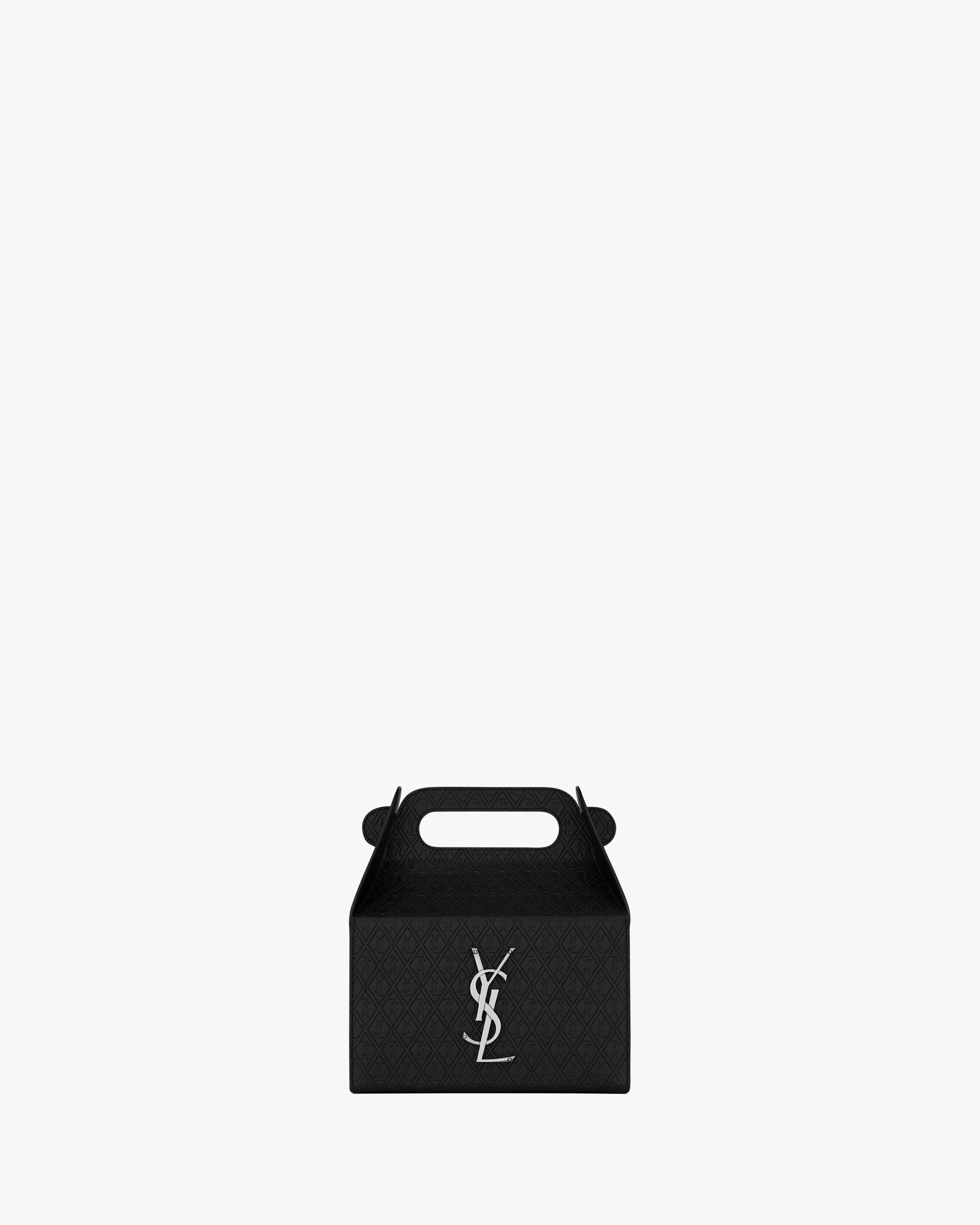 Saint Laurent Take-Away Box In Leather - Black - Men