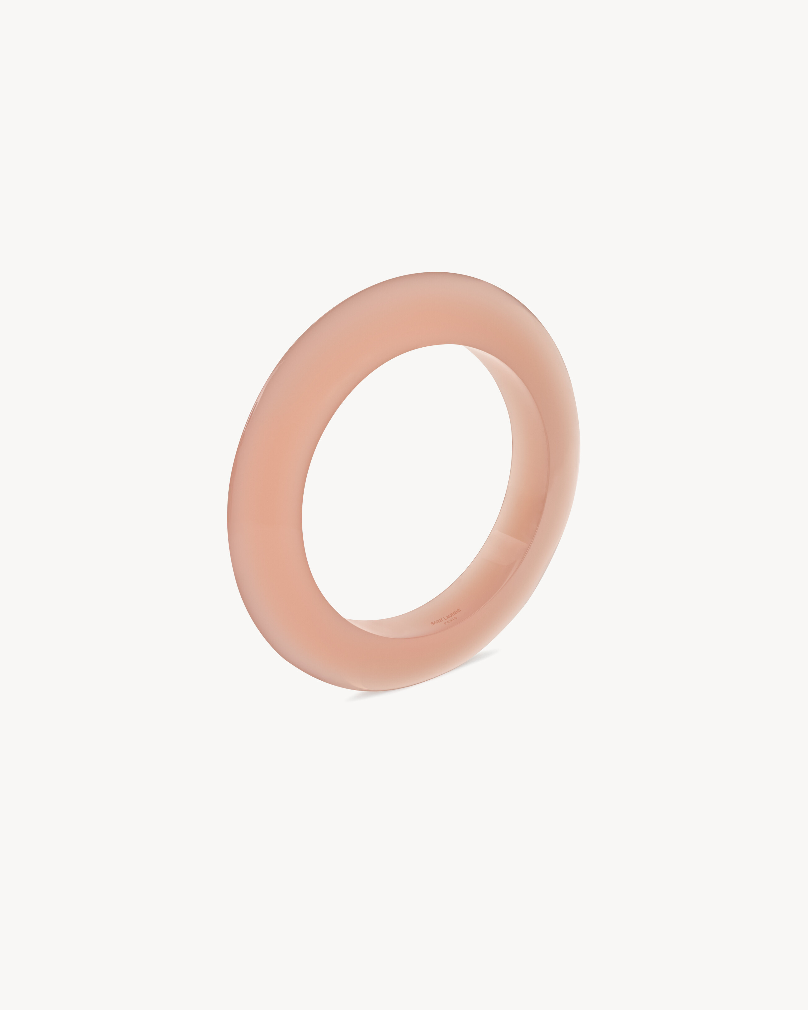 Saint Laurent Bangle In Resin - Pink - Women - M