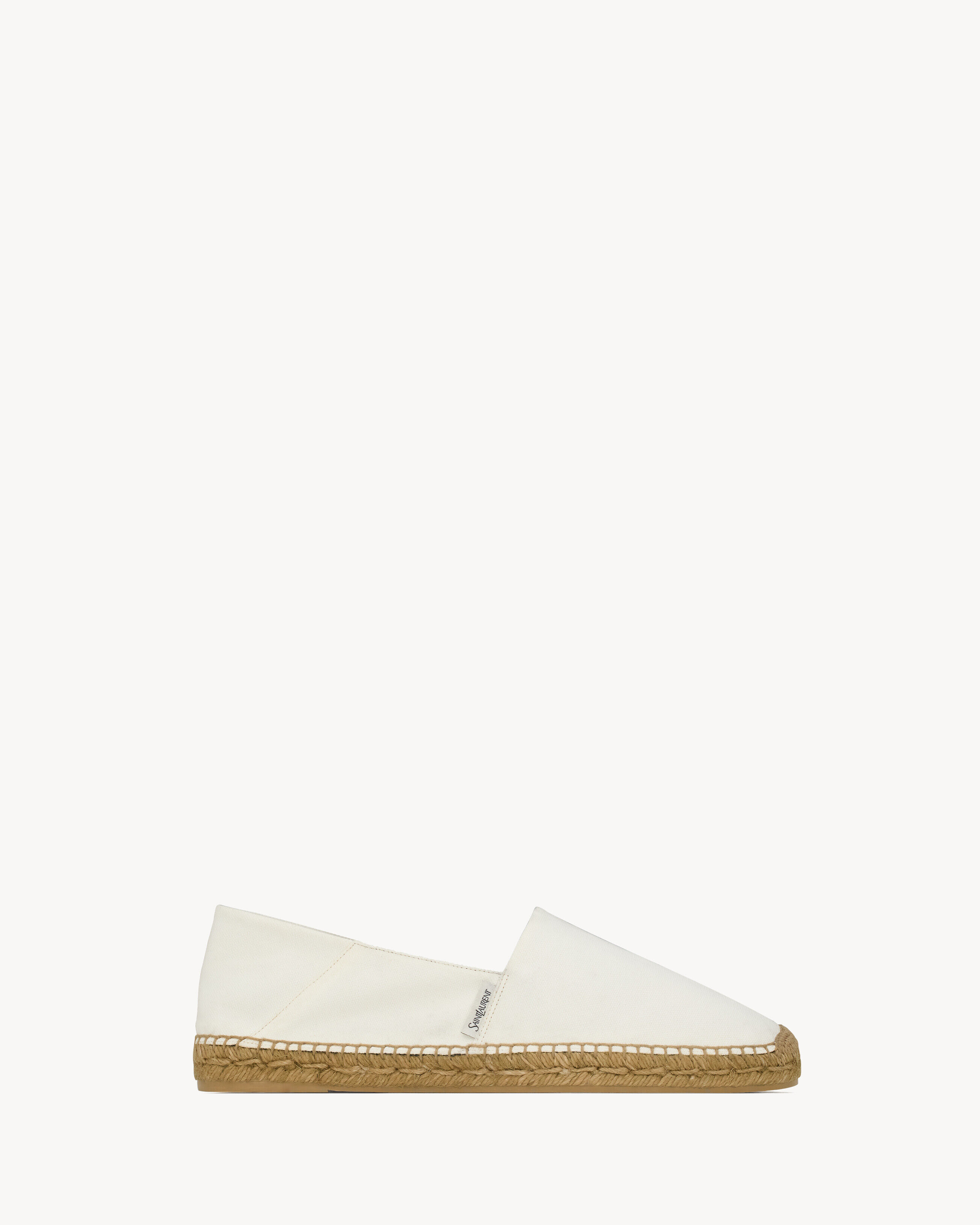 Saint Laurent Espadrilles In Cotton Canvas - White - Men - 45
