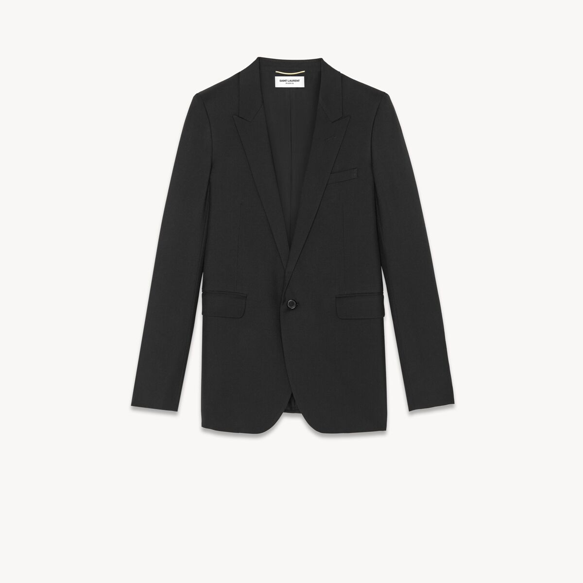 Saint Laurent Jacket In Gabardine - Black - Women - 42