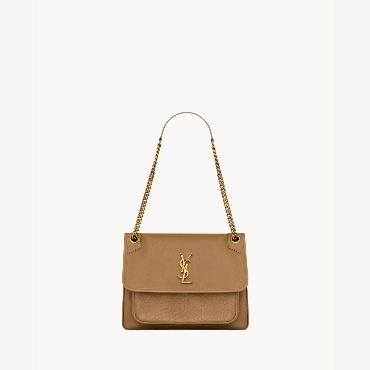 Saint Laurent Niki Medium In Grained Lambskin - Amber - Women