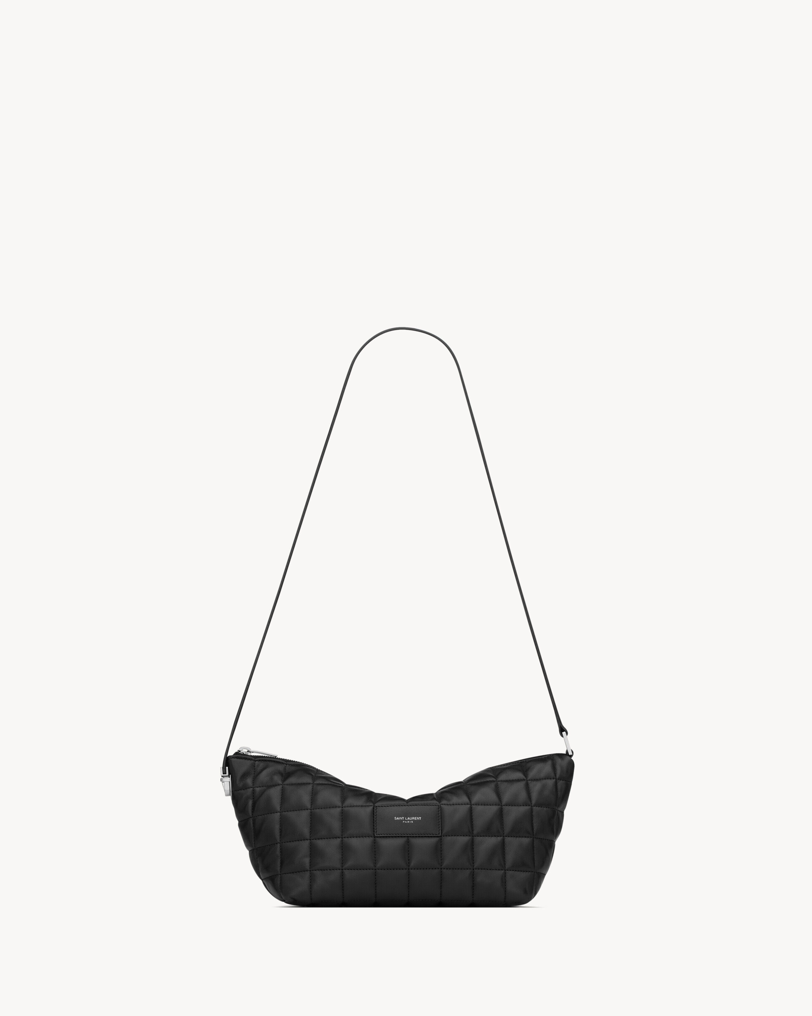Saint Laurent Le Tuc Crossbody Bag In Lambskin - Black - Men