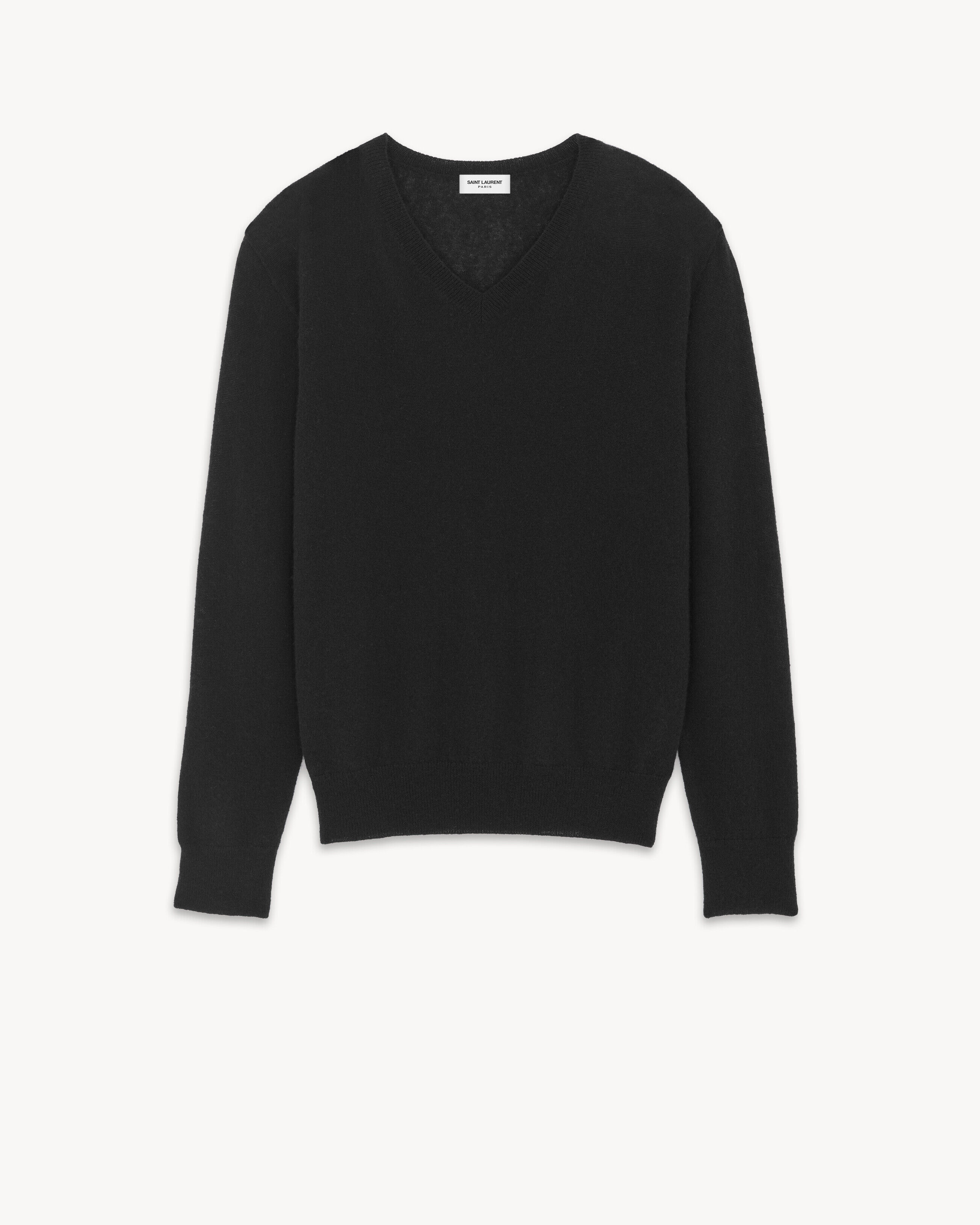 Saint Laurent Pull En Cachemire Et Soie - Noir - Homme - S
