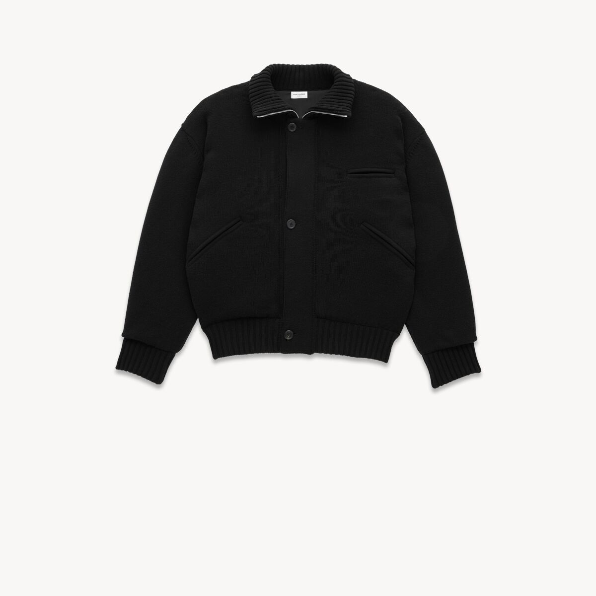 Saint Laurent Cardigan Jacket In Wool - Black - Men - S