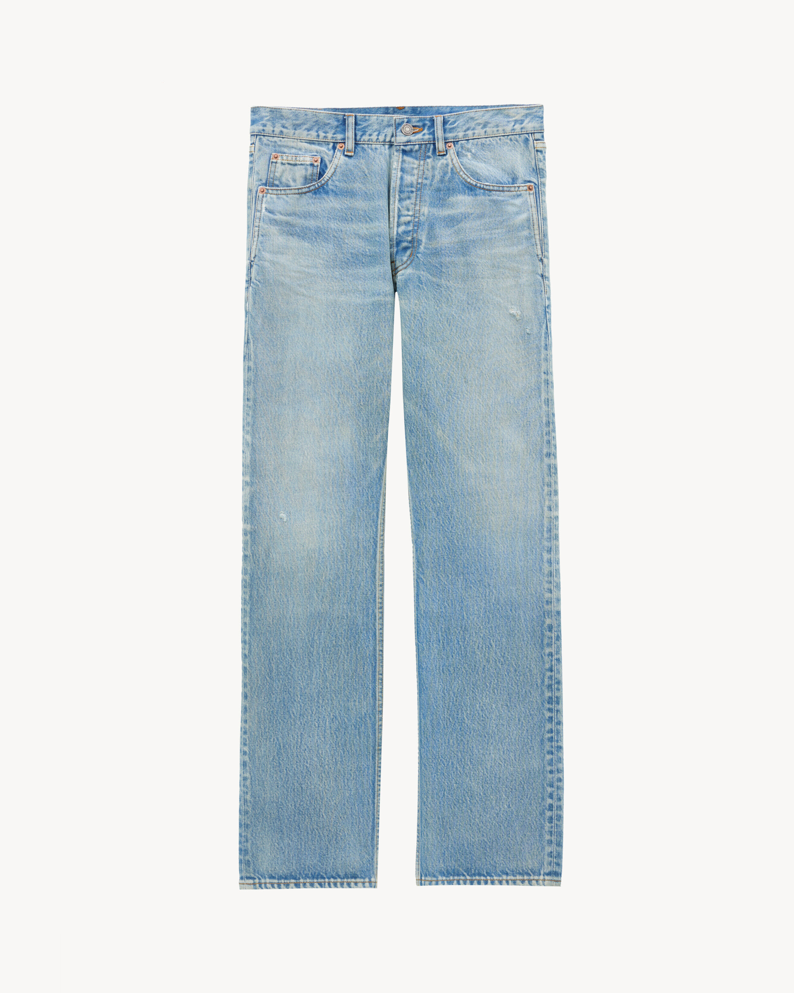 Saint Laurent Loose-Fit Jeans In Blue Beat Denim - Blue - Men - 50