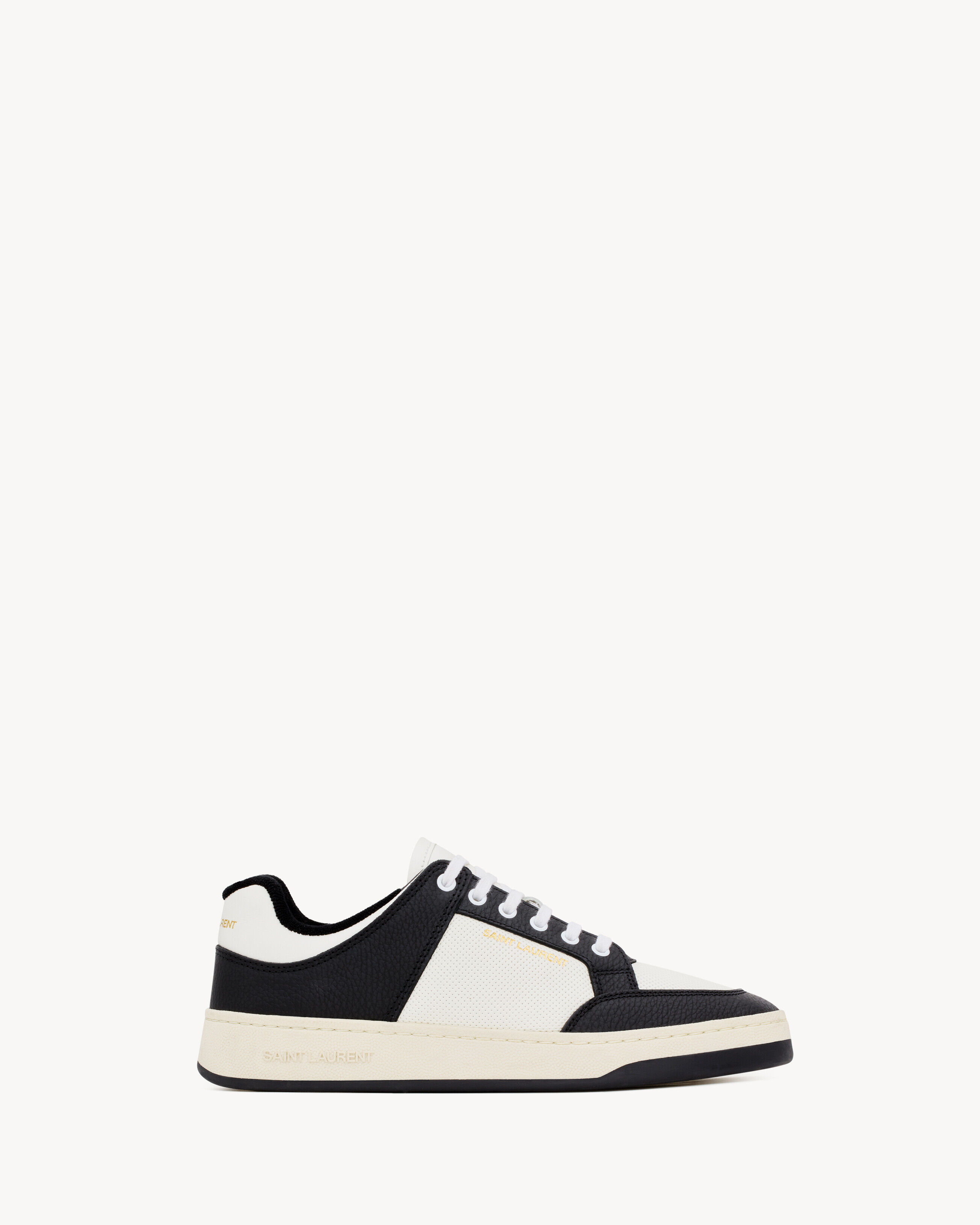 Saint Laurent Sl/61 Sneakers In Perforated Leather - White - Men - 43