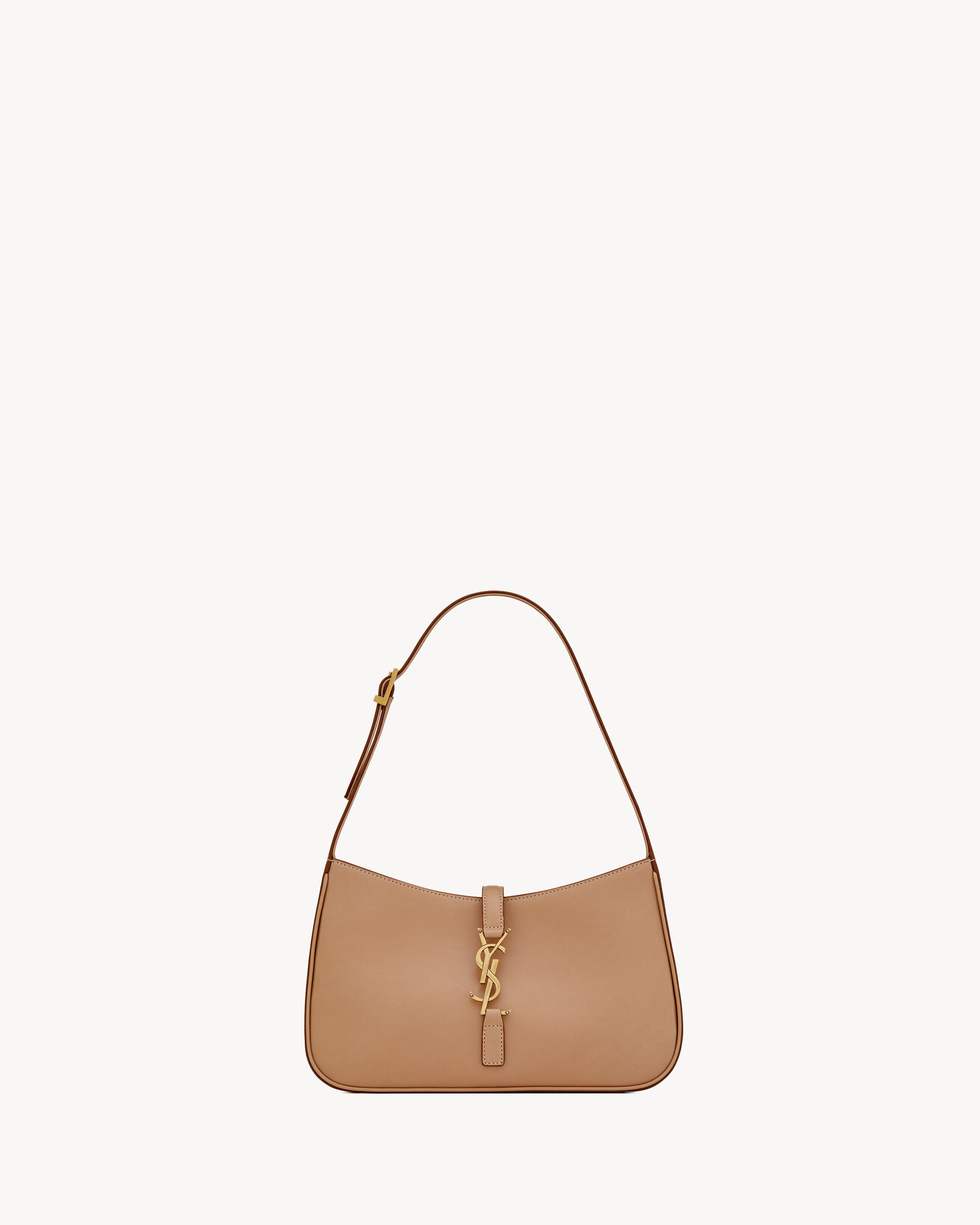 Saint Laurent Le 5 À 7 In Vegetable-Tanned Leather - Amber - Women