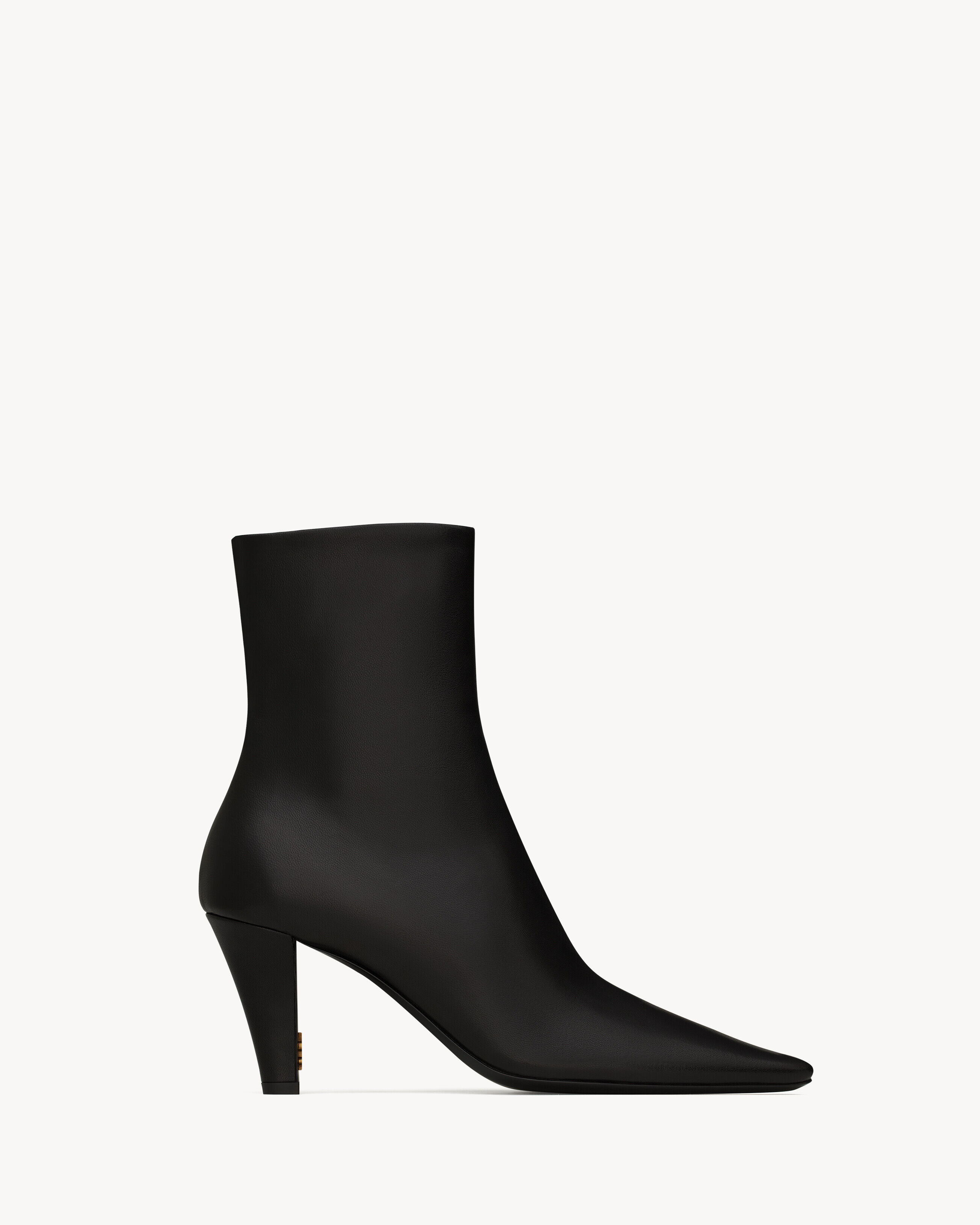Saint Laurent Jill Booties In Smooth Leather - Black - Women - 9