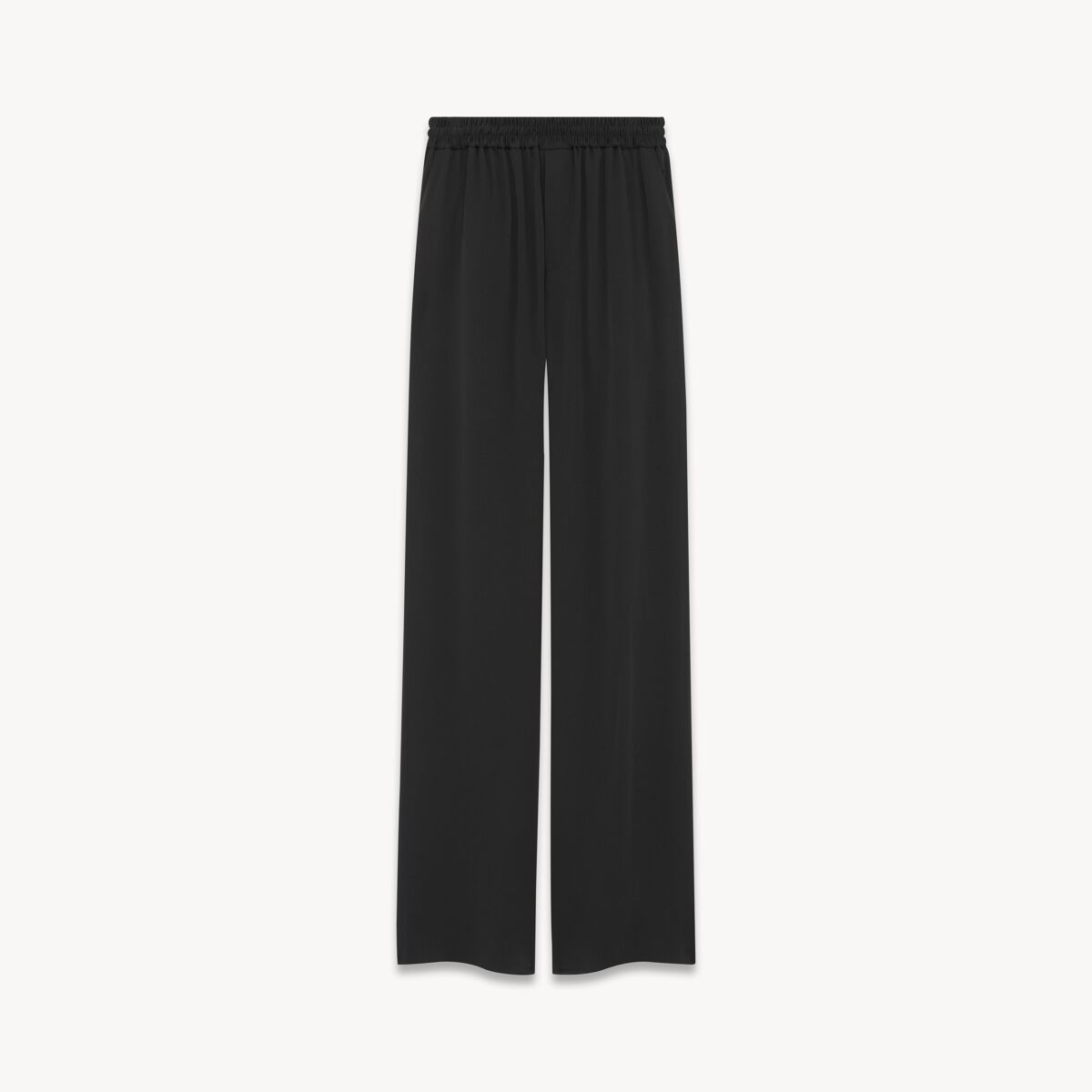Saint Laurent Flared Sweatpants In Satin Crepe - Black - Men - 54