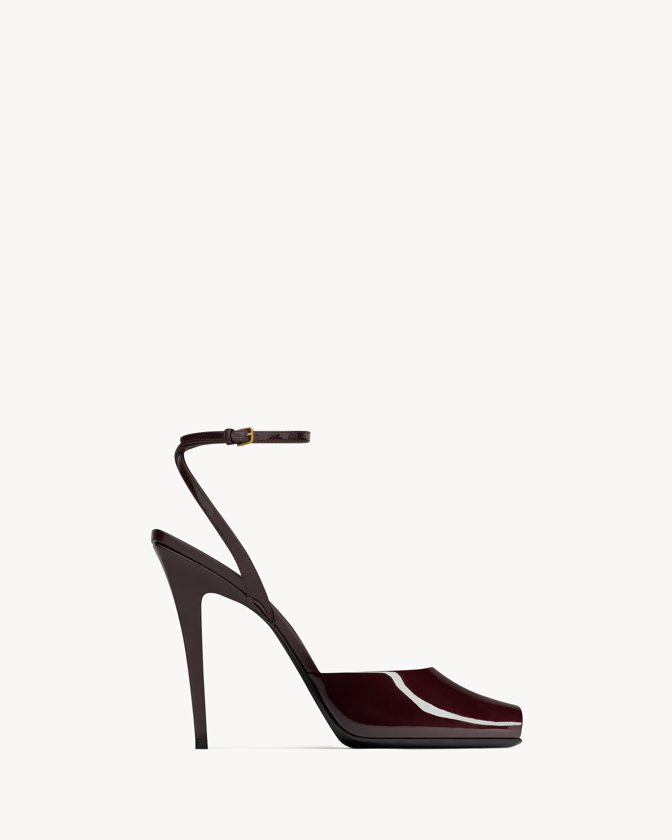 Saint Laurent La Scandale Sandals In Patent Leather - Women - 37.5