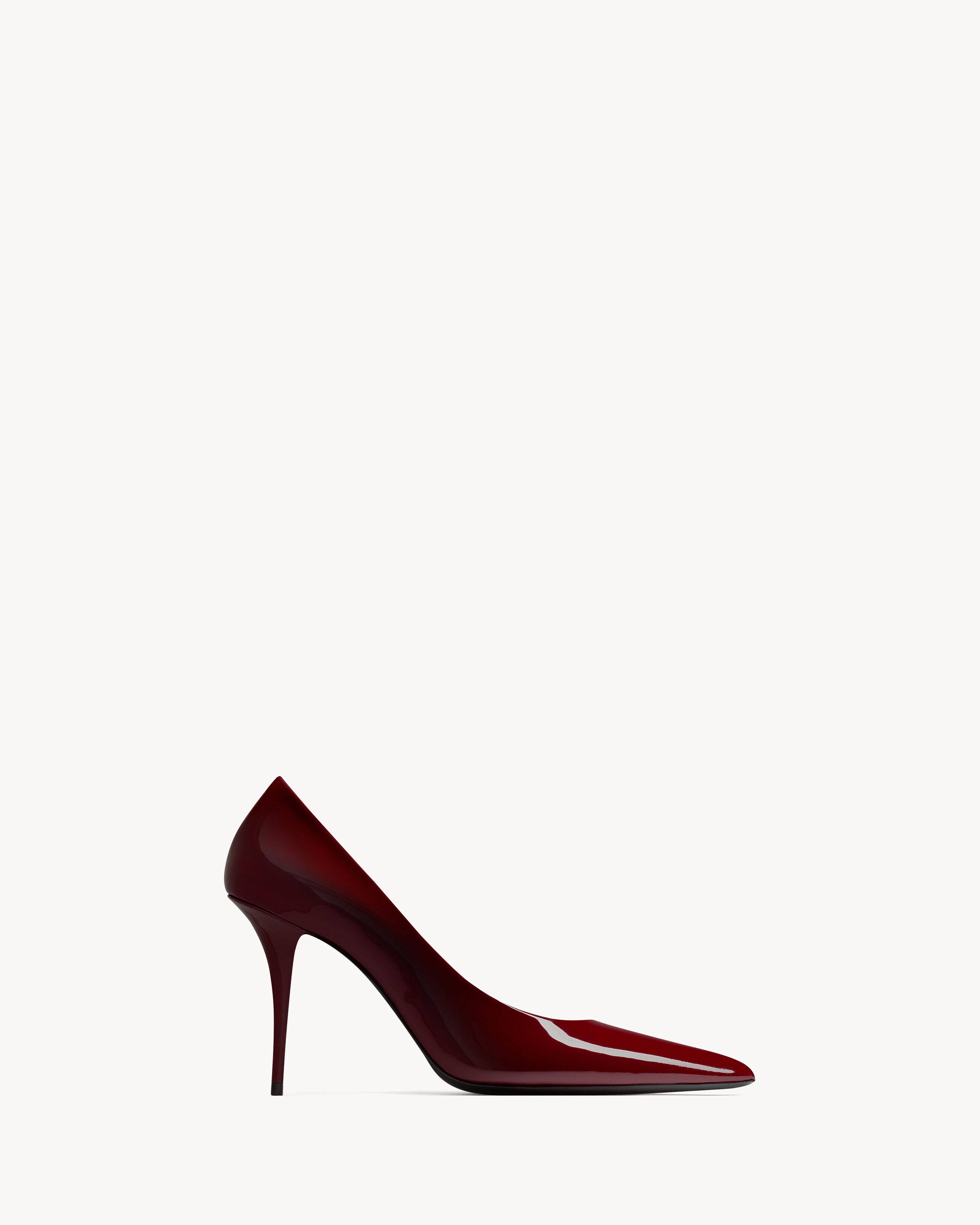Saint Laurent Norma Pumps In Patent Leather - Red - Women - 36.5