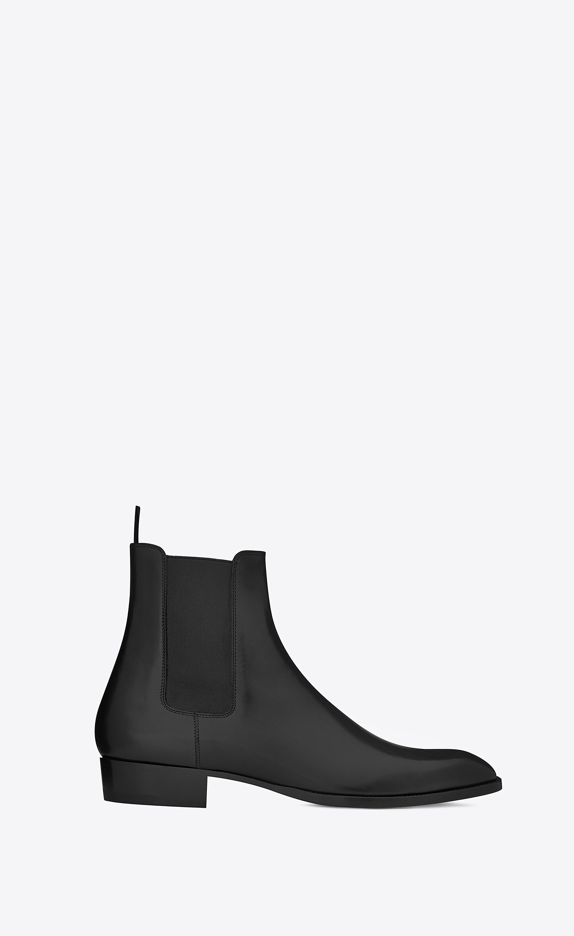 Saint Laurent Wyatt Chelsea Boots In Smooth Leather - Black - Men - 40