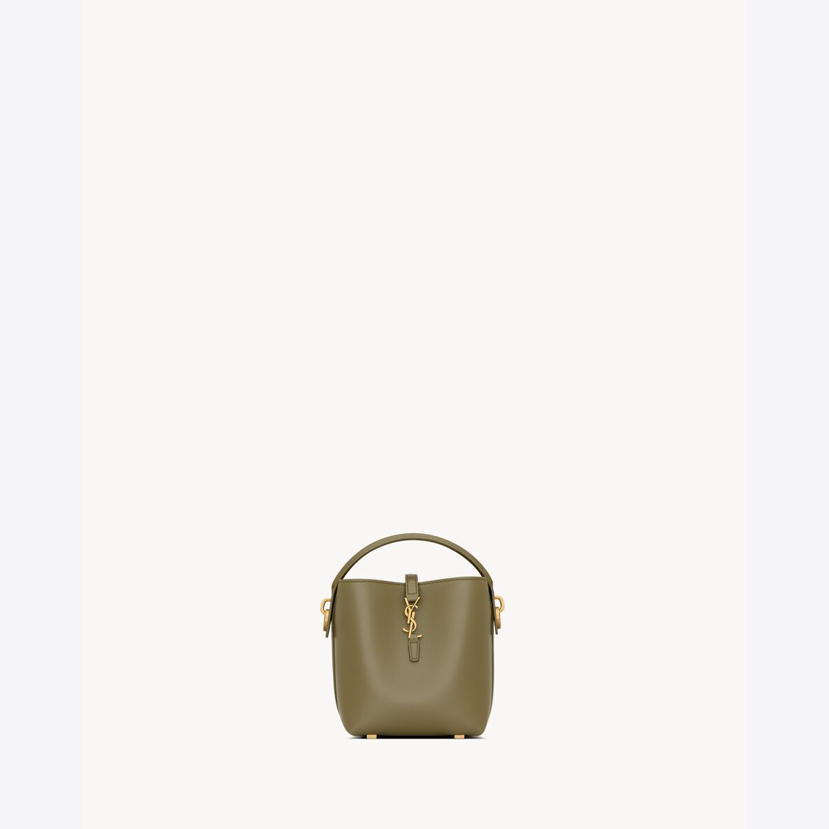 Saint Laurent Le 37 Mini In Shiny Leather - Green - Women