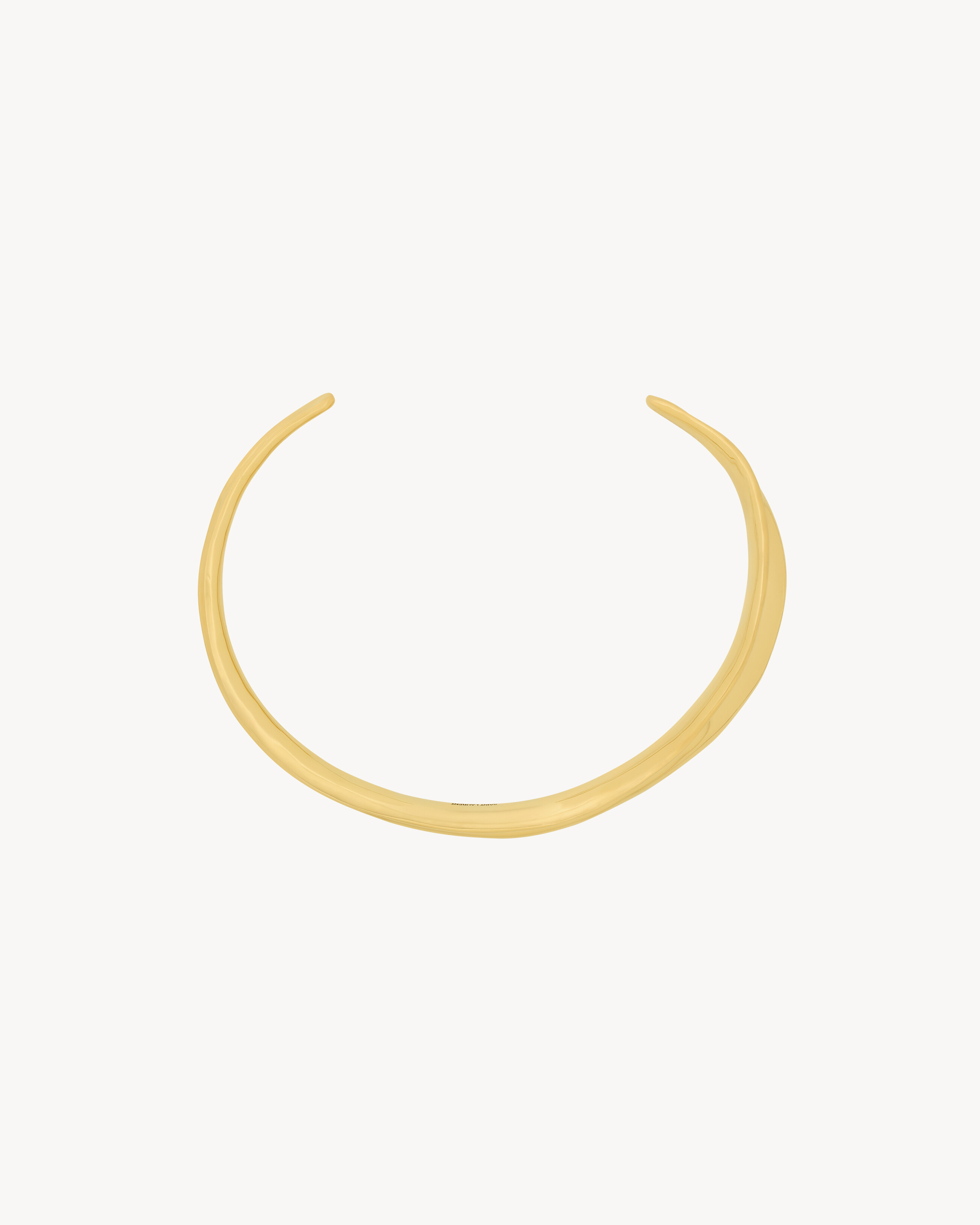 Saint Laurent Torc Necklace In Metal - Yellow/gold - Women - L