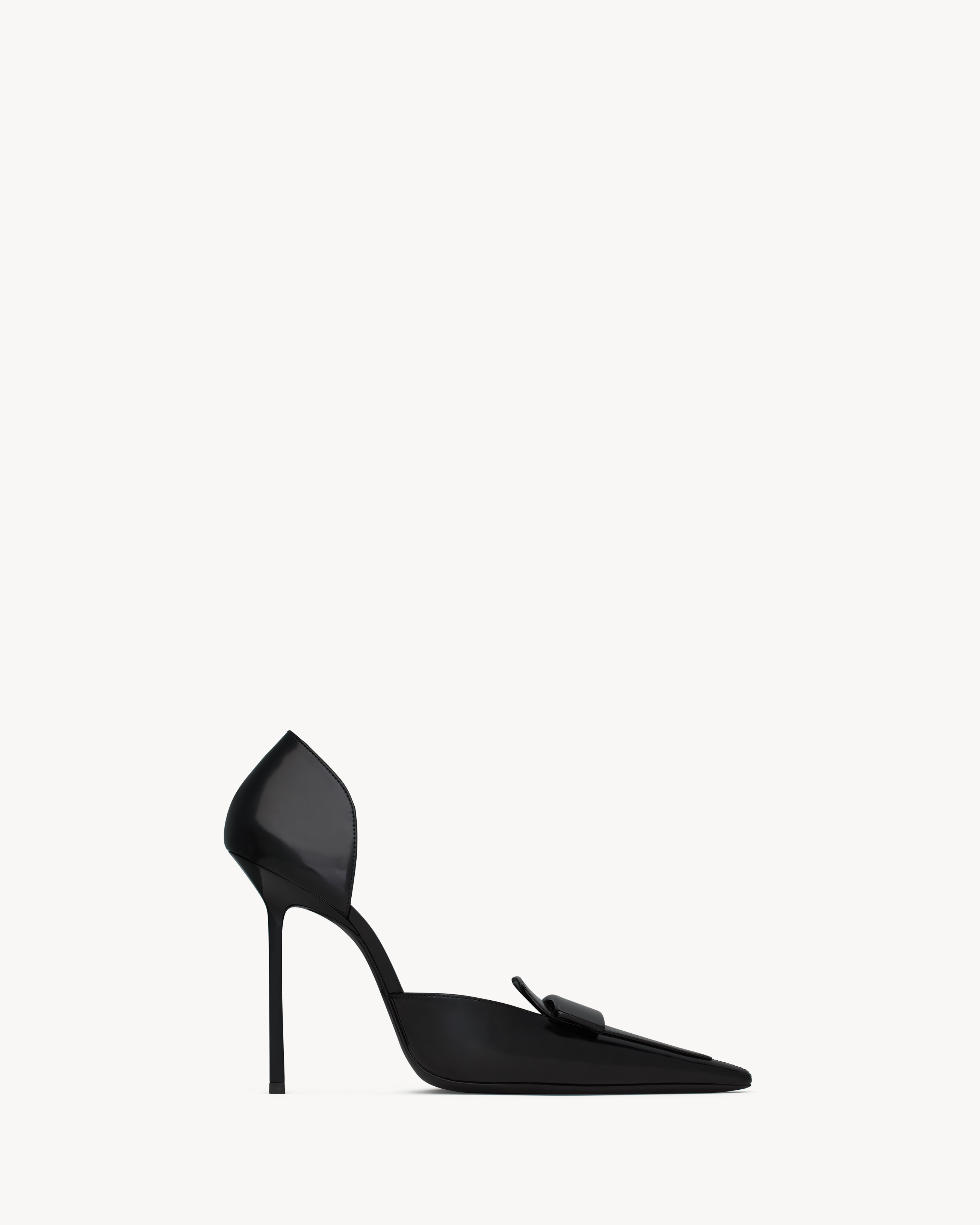 Saint Laurent D'Orsay Pumps In Smooth Leather - Black - Women - 3.5
