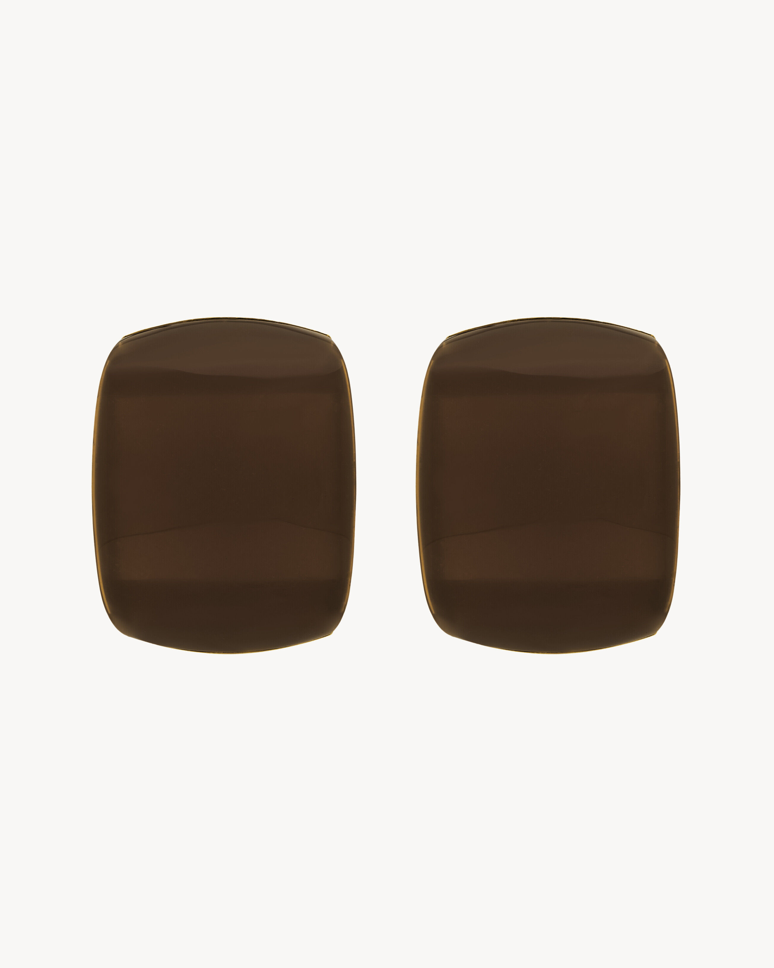 Saint Laurent Blossom Earrings In Resin - Amber - Women