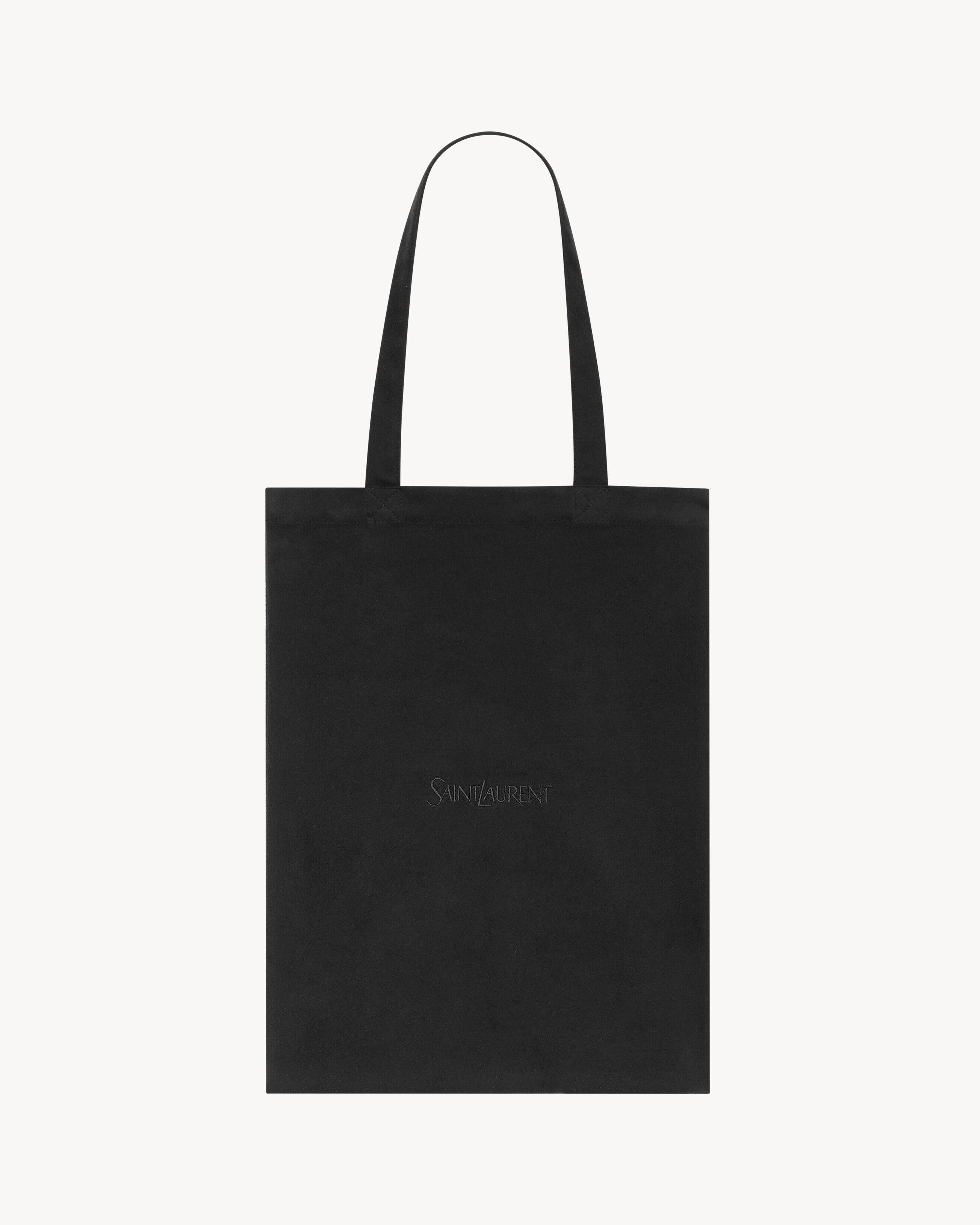 Rive Droite Small Totebag In Brushed Cotton - Black