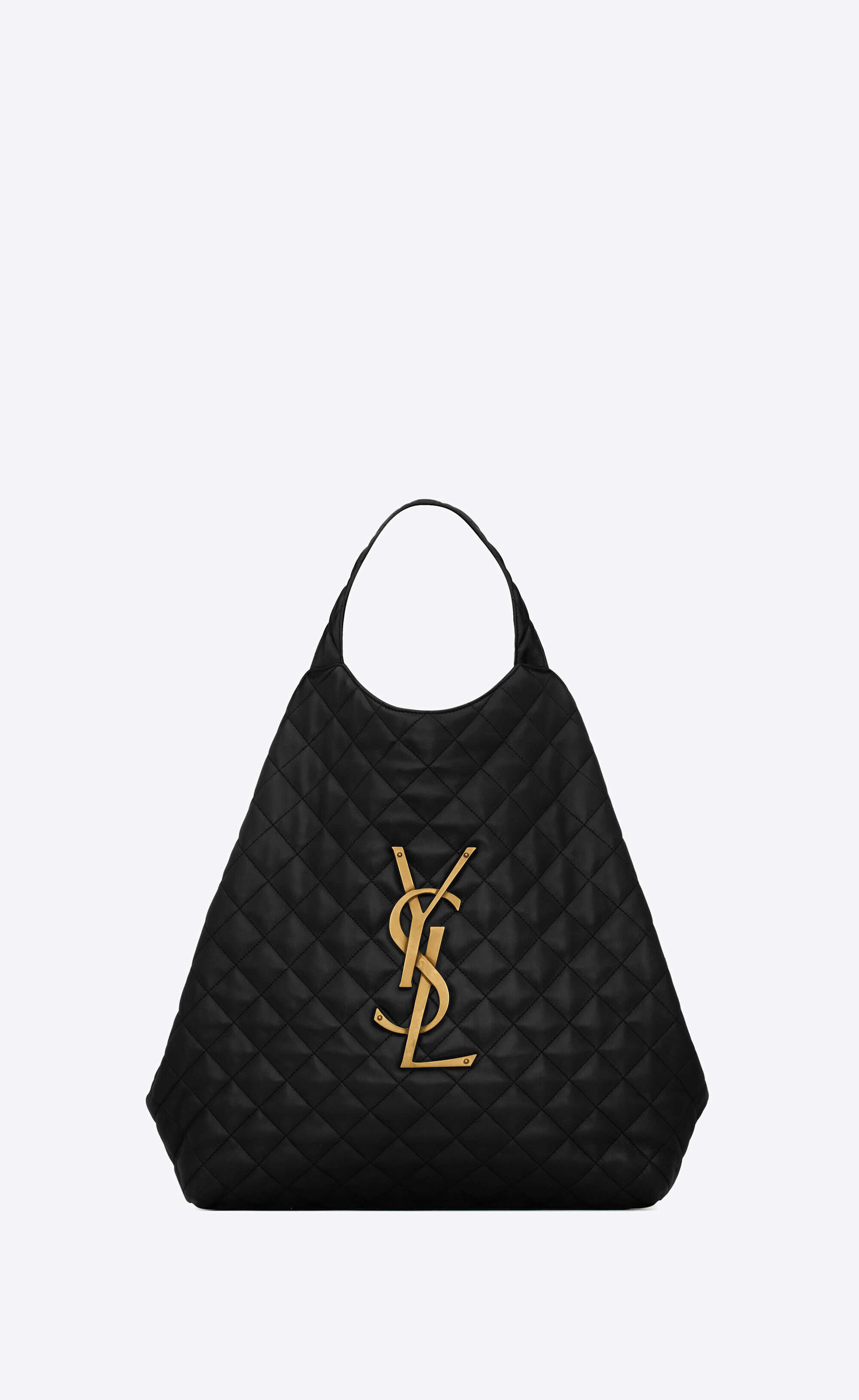 Saint Laurent Icare Maxi Shopping Bag In Quilted Lambskin - Black - Women