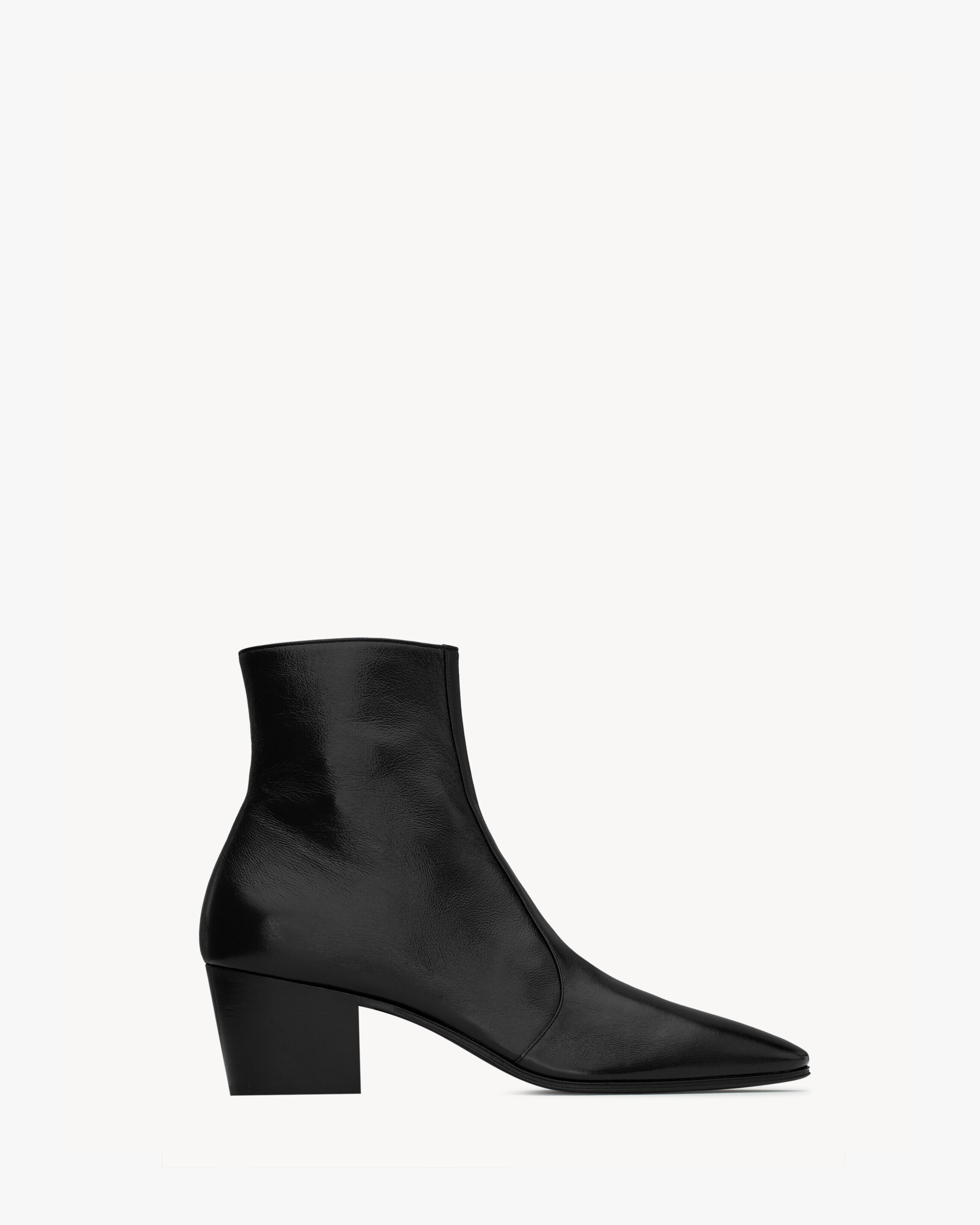 Saint Laurent Vassili Boots In Smooth Leather - Black - Men - 43