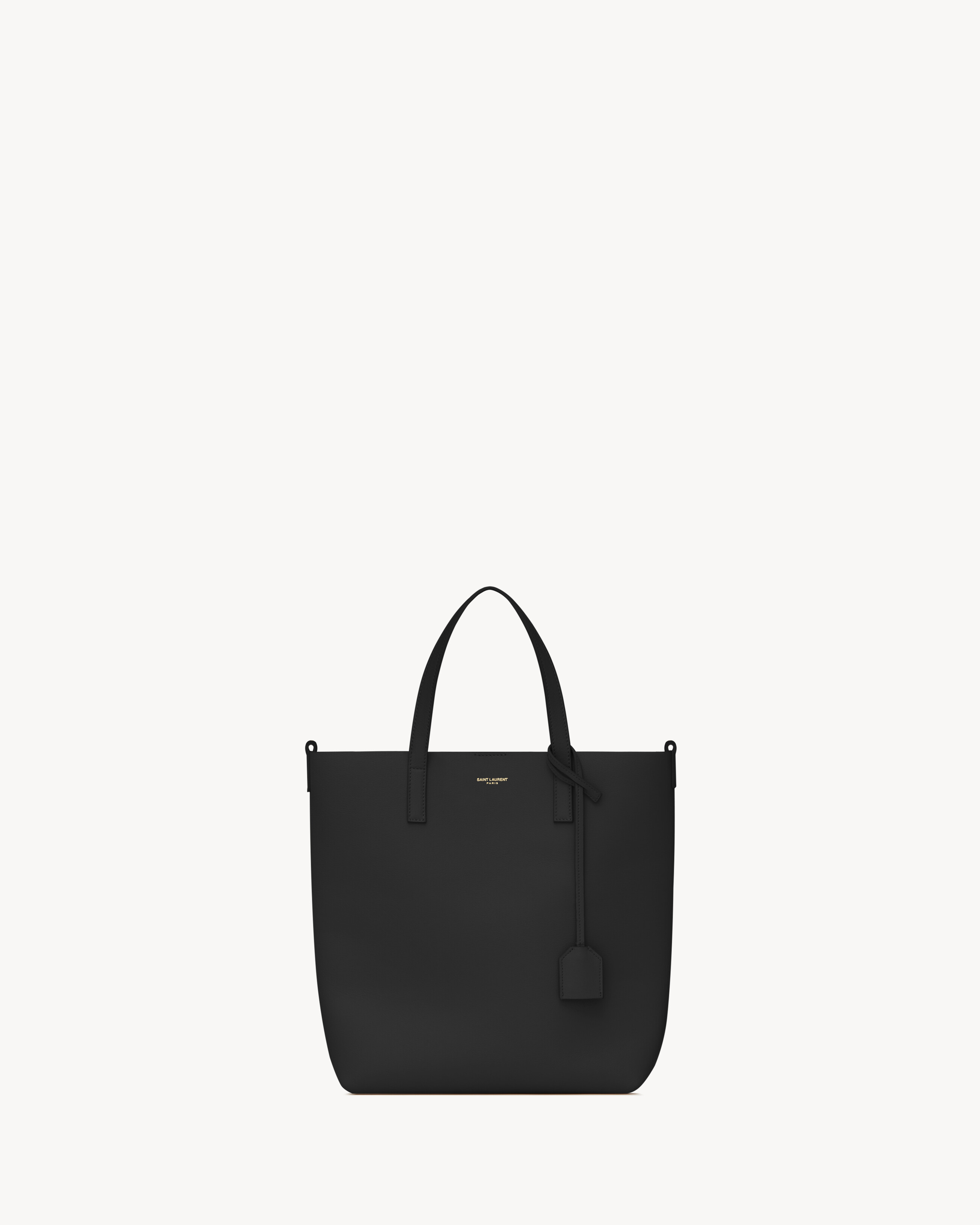 Saint Laurent Shopping En Cuir - Noir - Femme