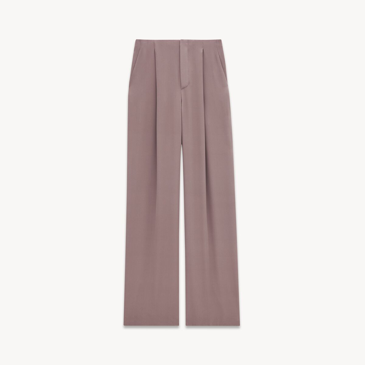 Saint Laurent 90'S Pants In Silk Crepe - Amber - Men - 40