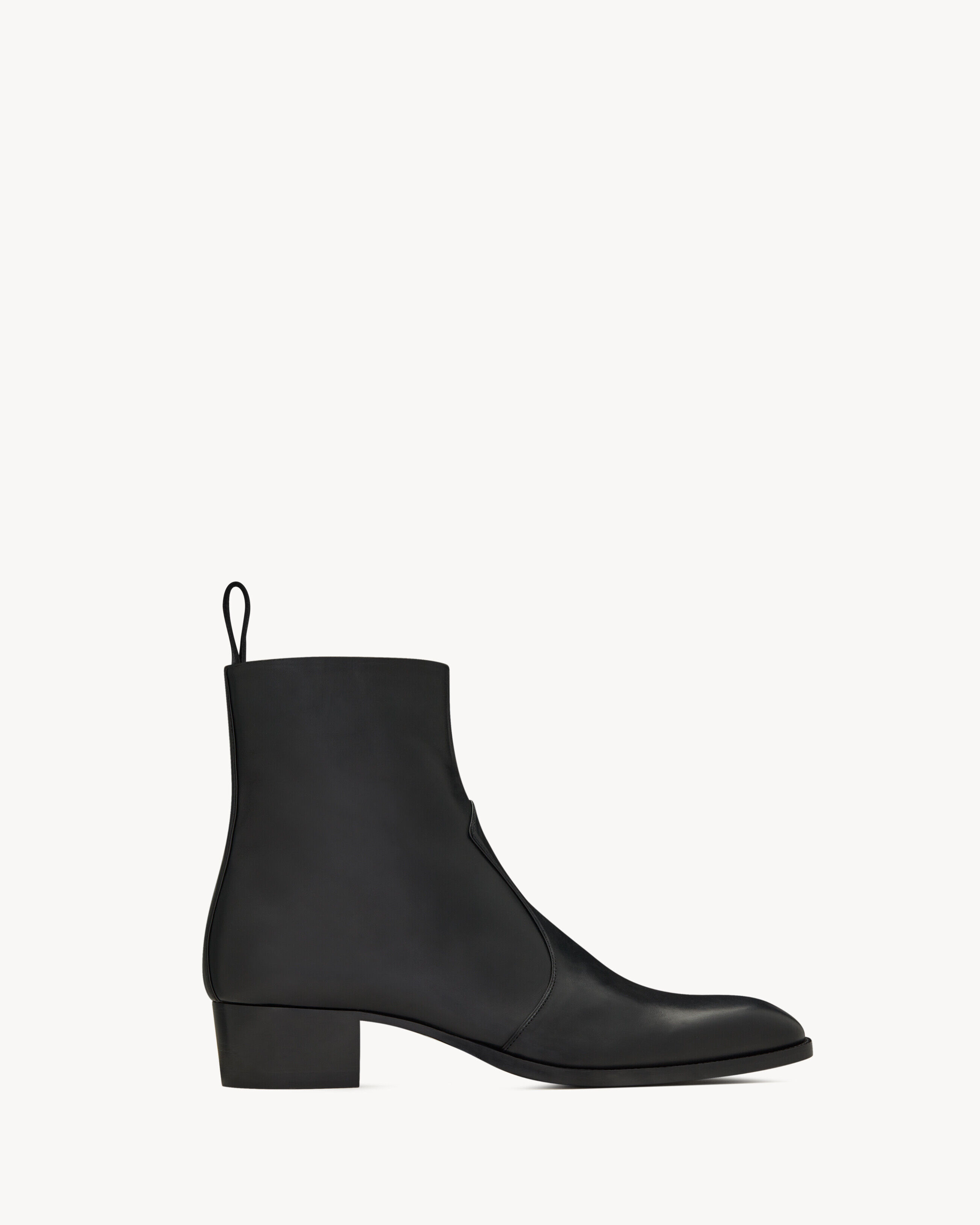 Saint Laurent Wyatt Boots In Smooth Leather - Black - Men - 8