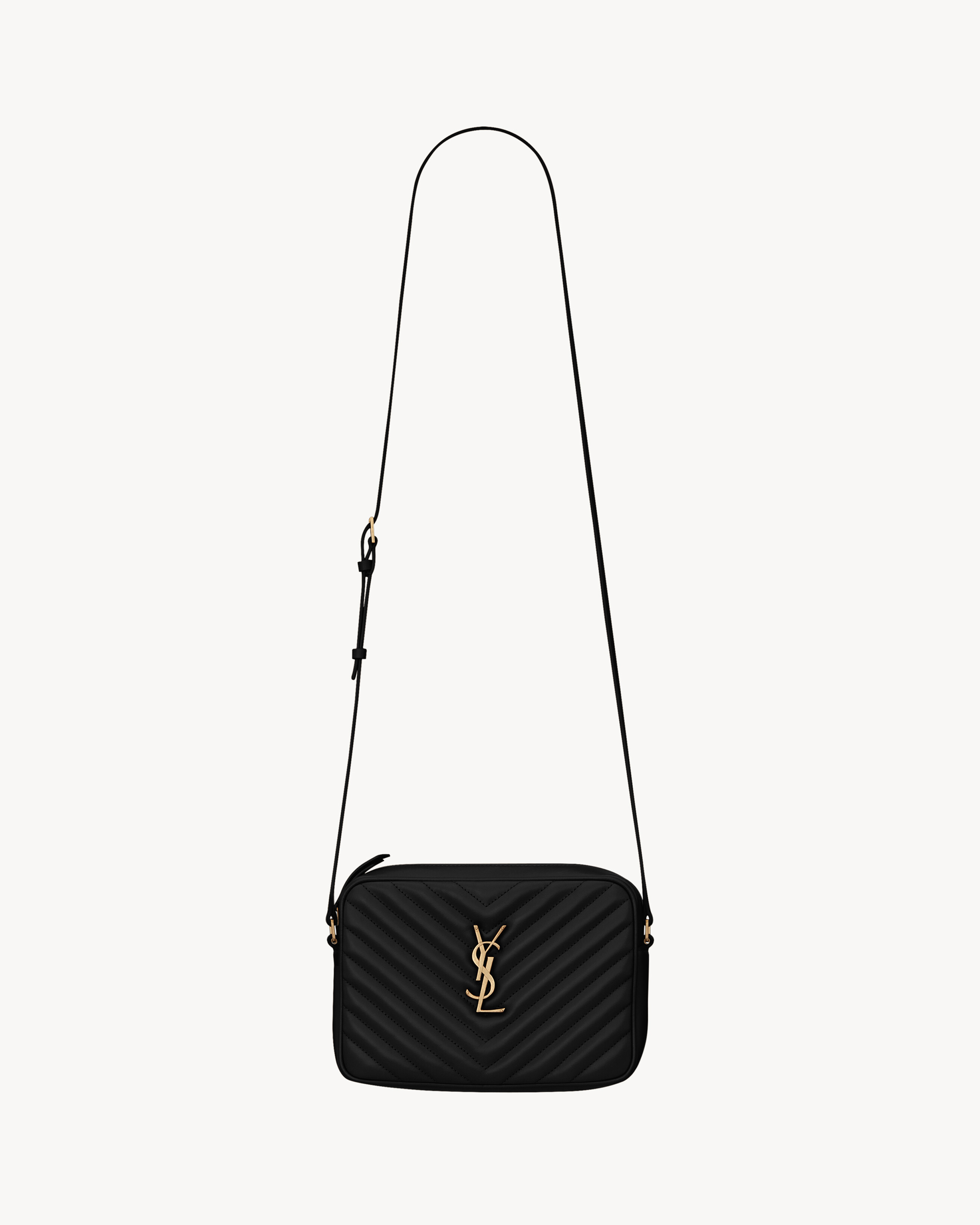 Saint Laurent Lou Camera Bag In Quilted Leather - Black - Women