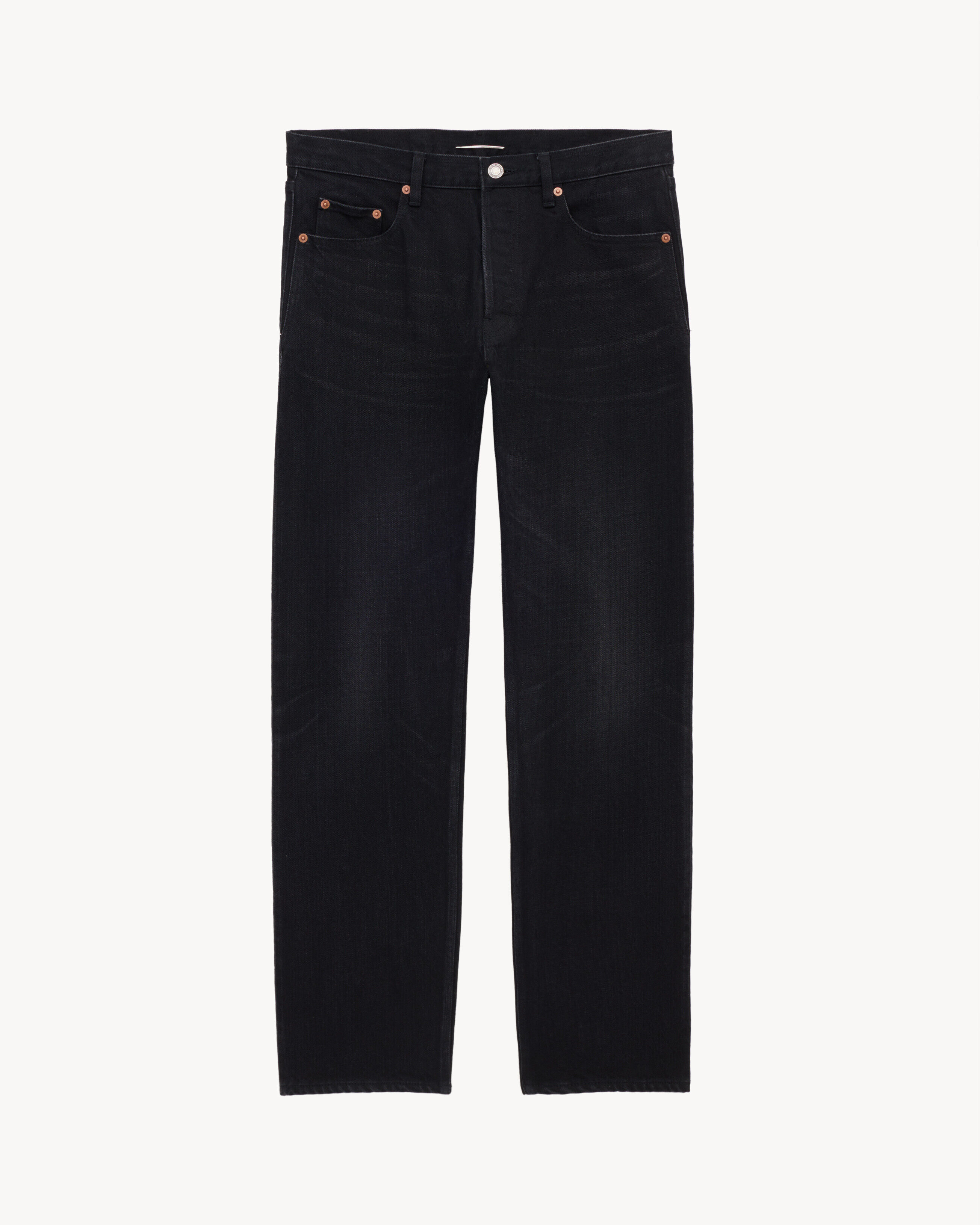 Saint Laurent Mick Jeans In Black Denim - Black - Men - 42