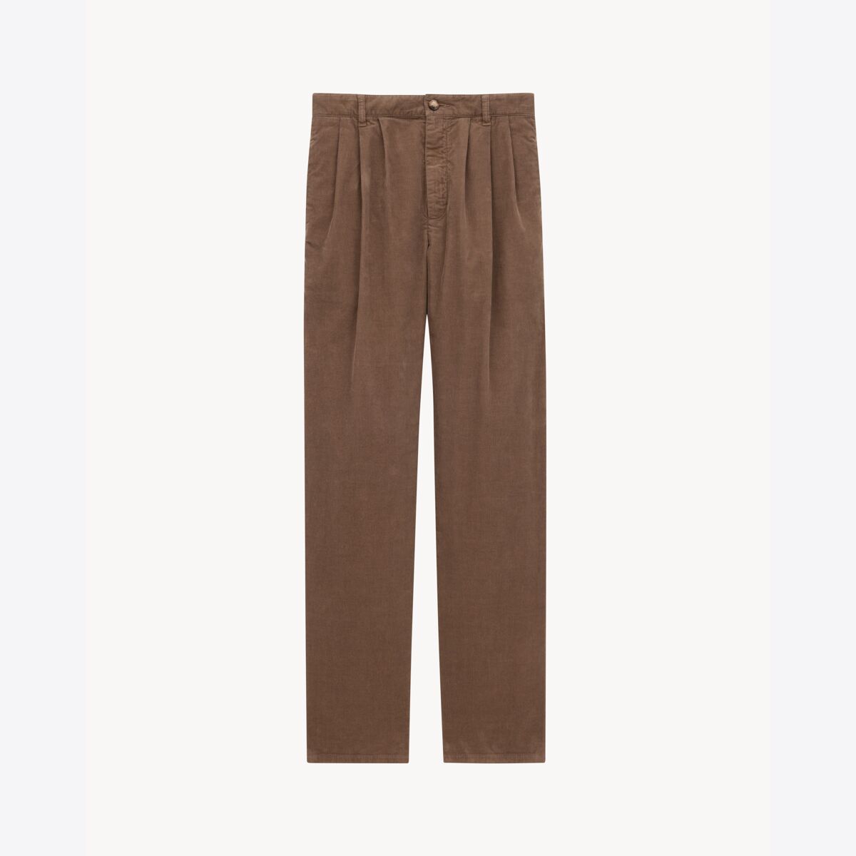 Saint Laurent Baggy Pants In Corduroy - White - Women - 12