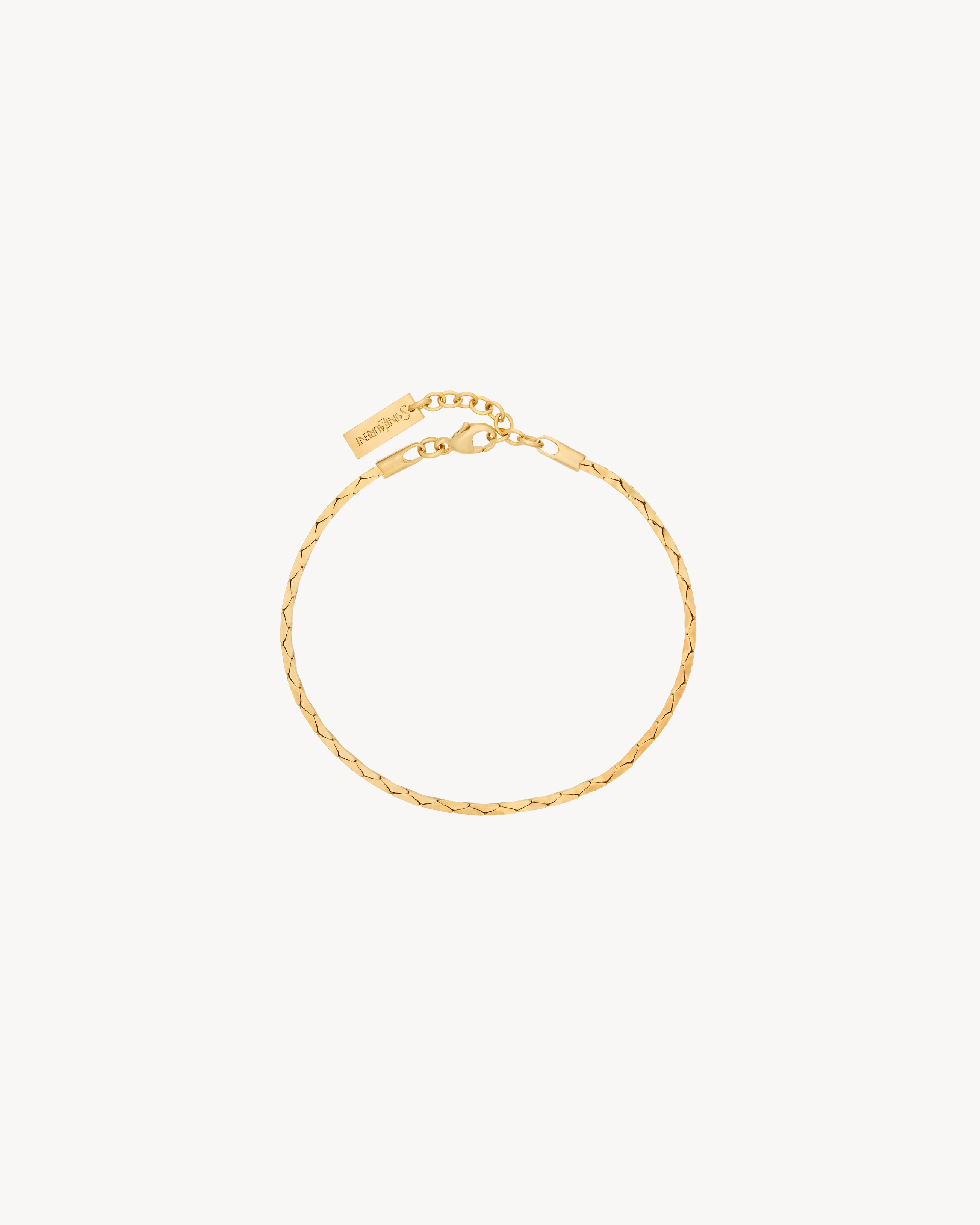 Saint Laurent Cobra-Chain Bracelet In Metal - Yellow/gold - Women - L