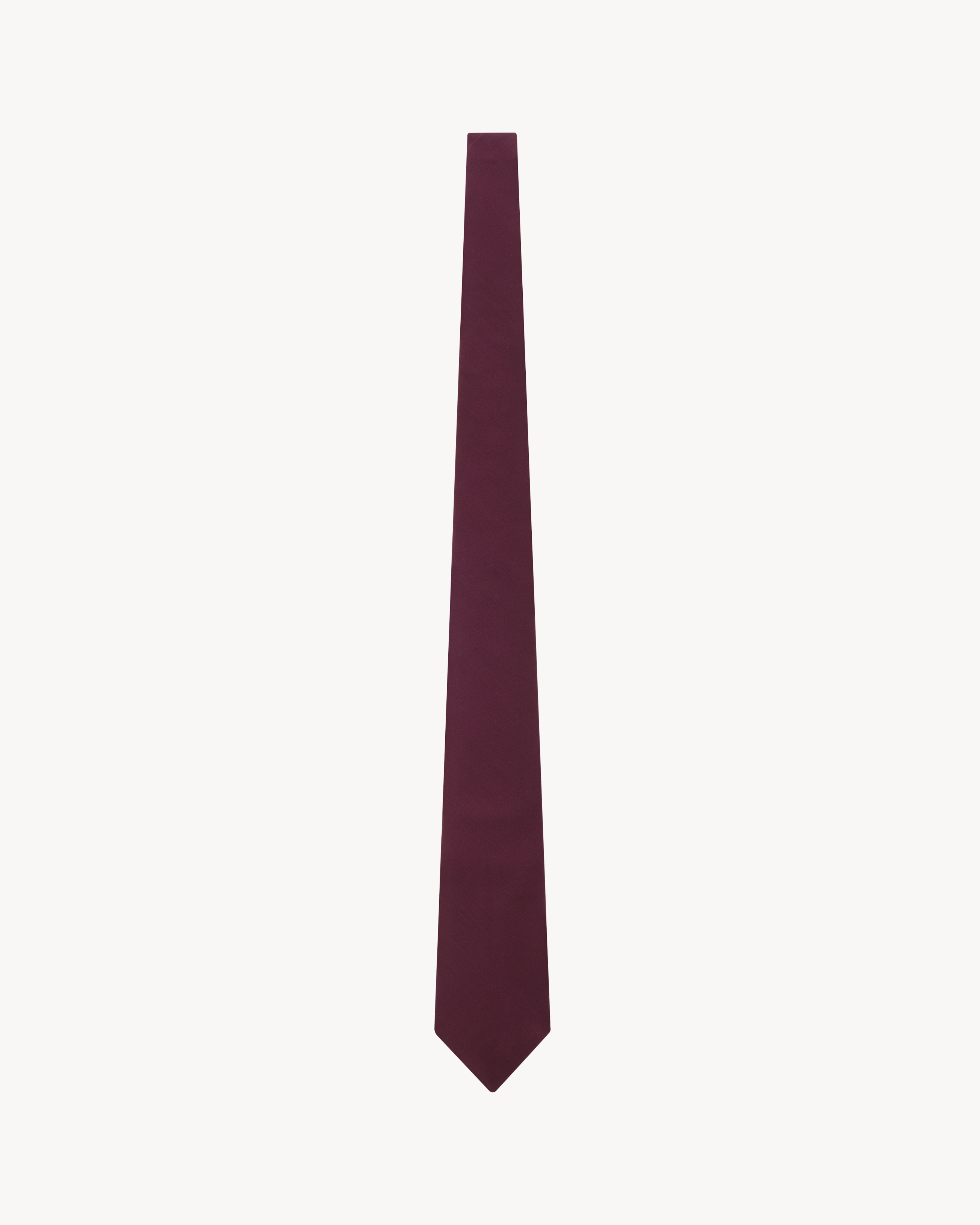 Saint Laurent - Corbata Ancha De Grosgrén De Seda - Rojo - Hombre - L