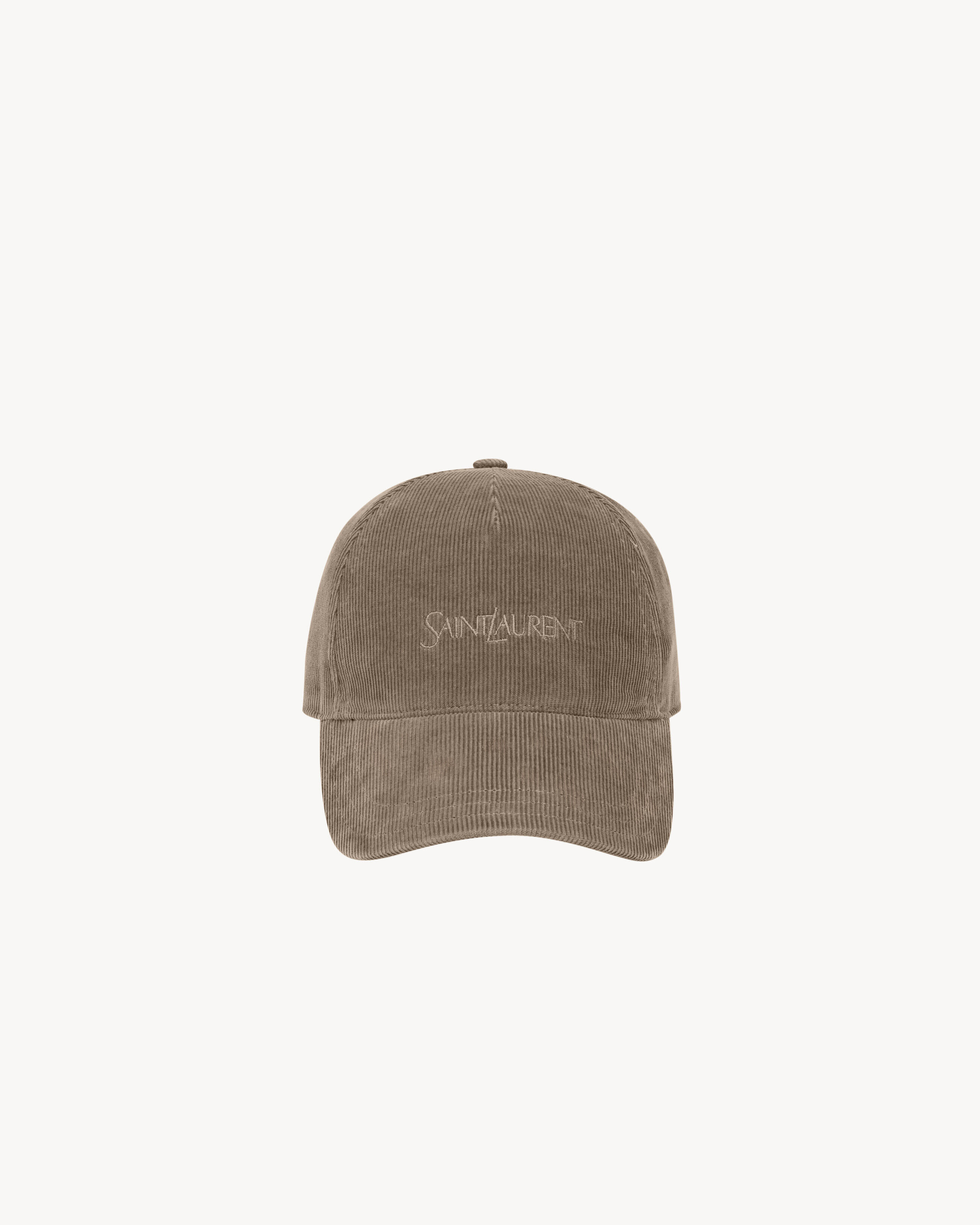 Saint Laurent Cap In Corduroy - Green - Men - 57