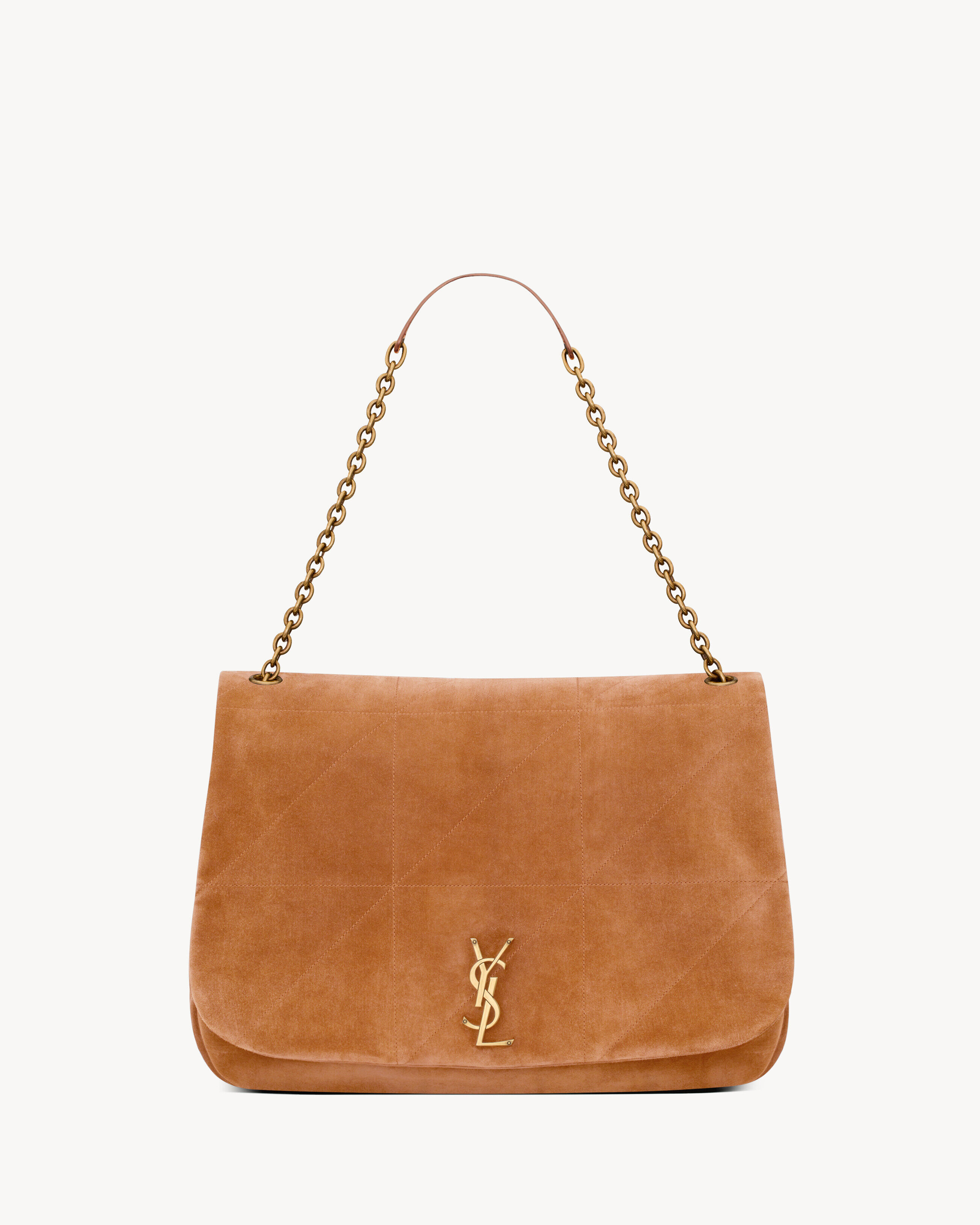 Saint Laurent Large Jamie 4.3 In Suede - Amber - Women