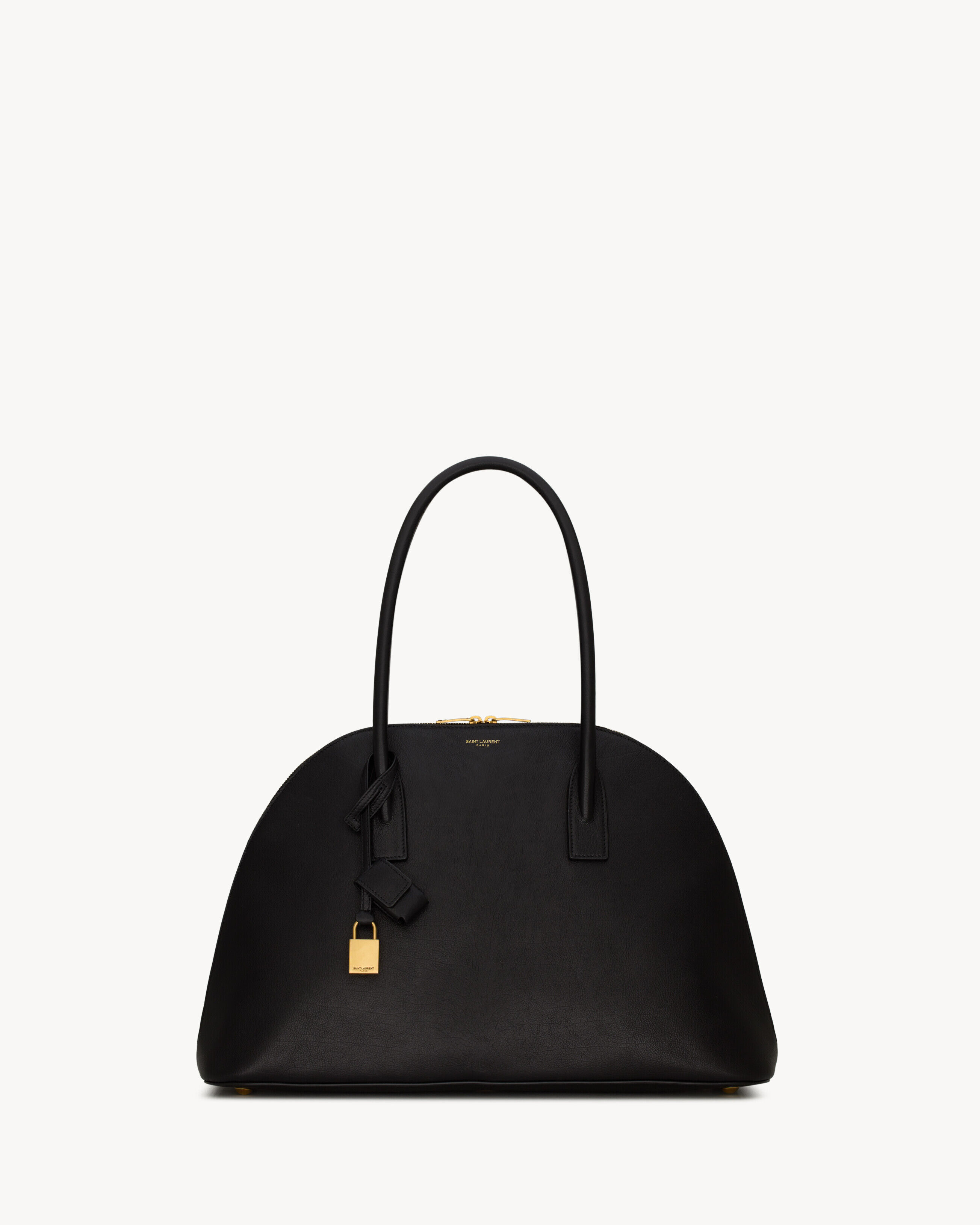 Saint Laurent Duffle Sac De Jour In Supple Grained Leather - Black - Women